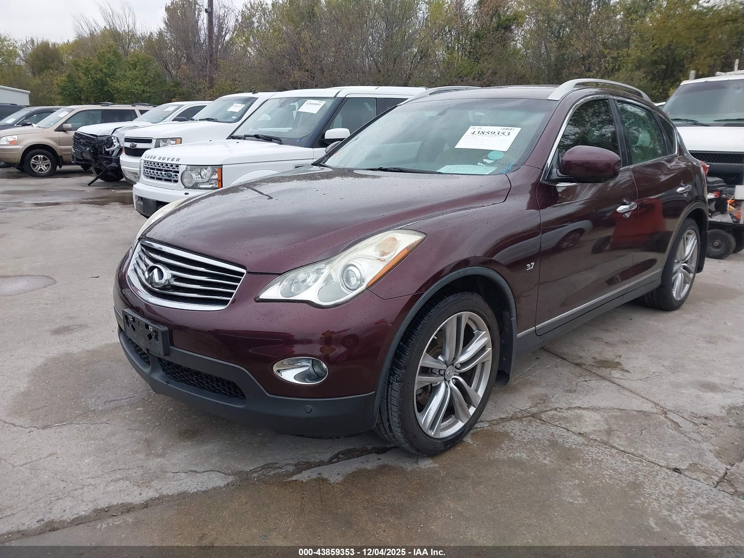 2015 Infiniti Qx50 Journey Burgundy vin: JN1BJ0HP5FM730742