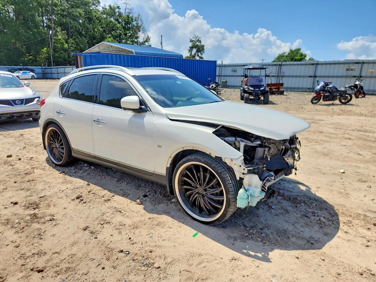 2014 Infiniti Qx50 Journey White vin: JN1BJ0HP6EM210516