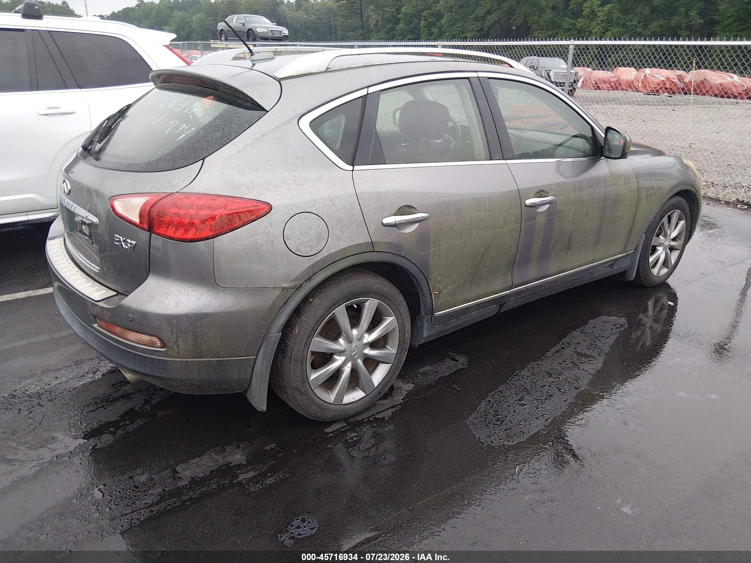 2013 Infiniti Ex37 Journey Черный vin: JN1BJ0HP9DM430697