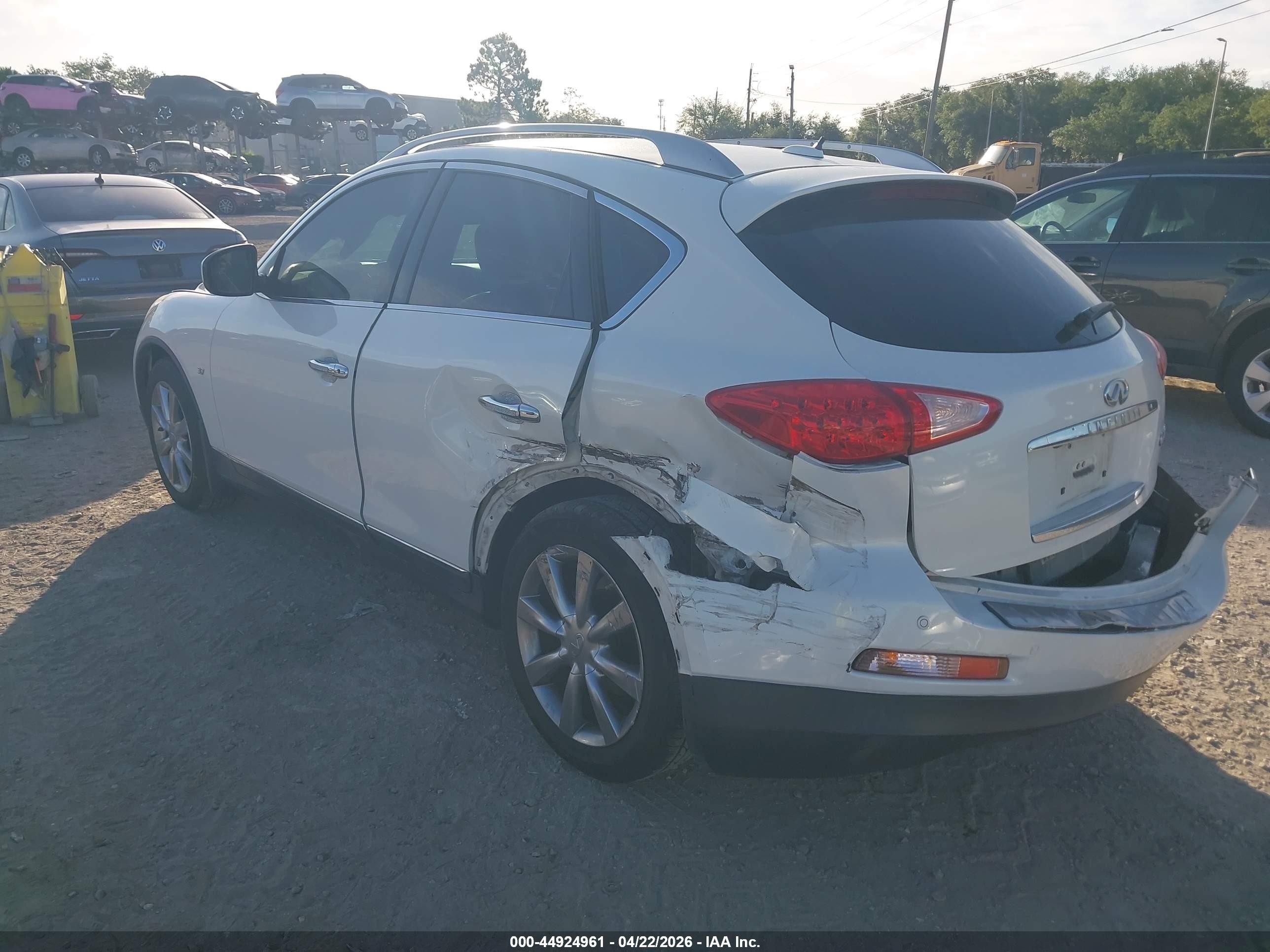 2015 Infiniti Qx50 Journey White vin: JN1BJ0HP9FM730159