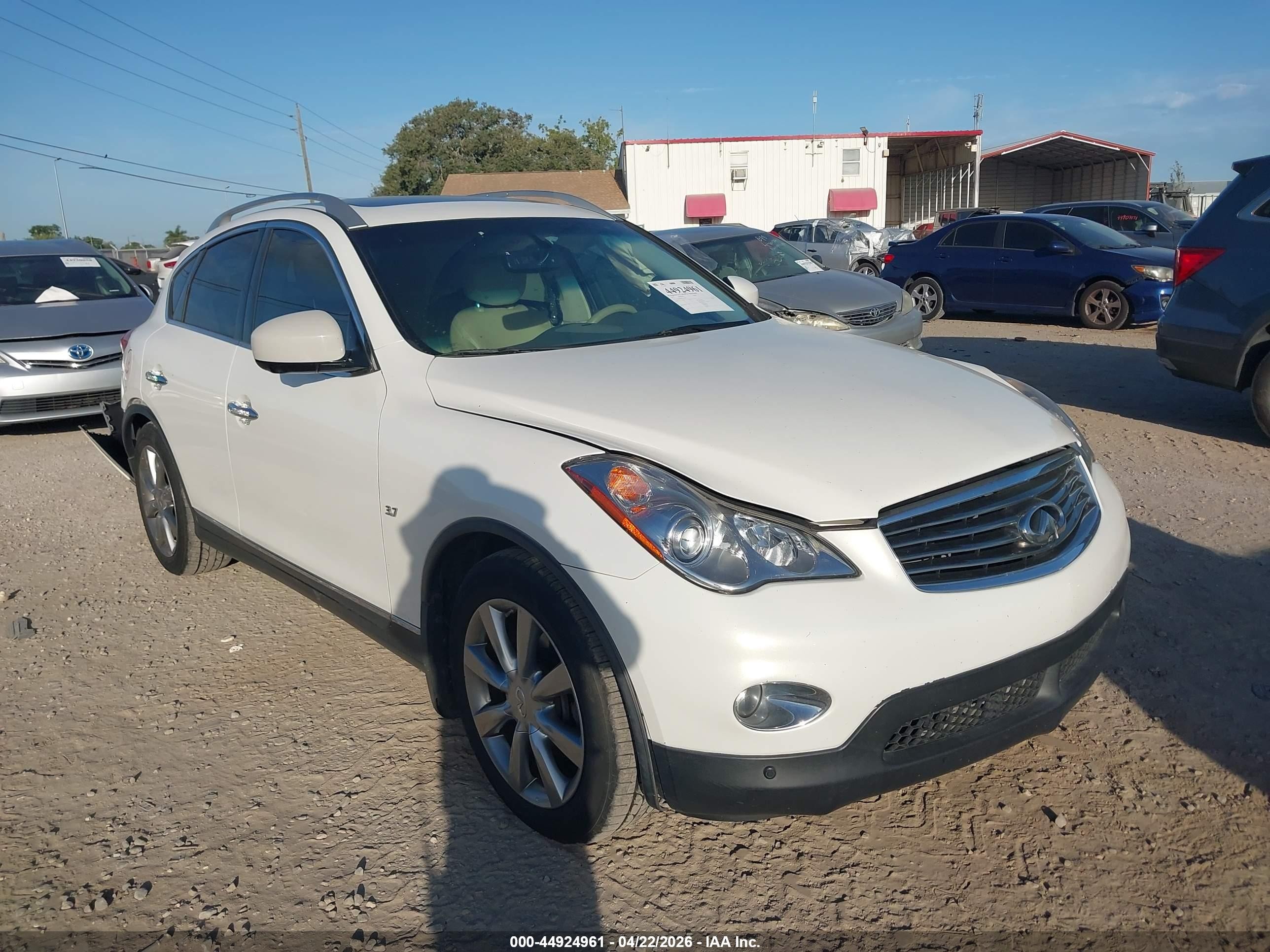2015 Infiniti Qx50 Journey White vin: JN1BJ0HP9FM730159