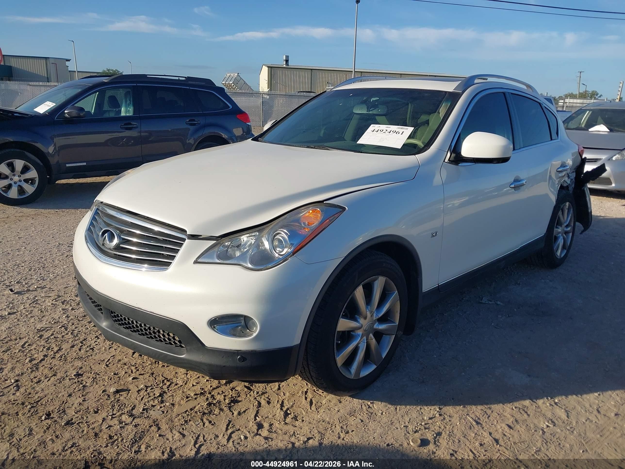 2015 Infiniti Qx50 Journey White vin: JN1BJ0HP9FM730159