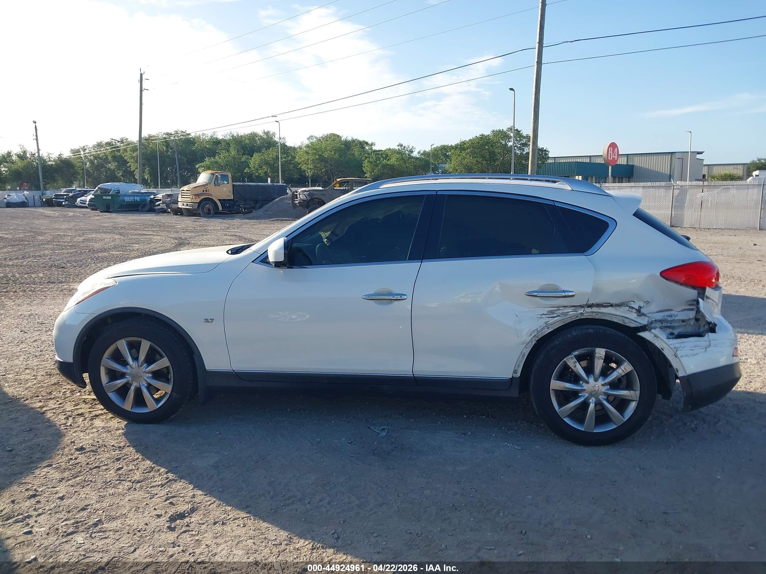 2015 Infiniti Qx50 Journey White vin: JN1BJ0HP9FM730159
