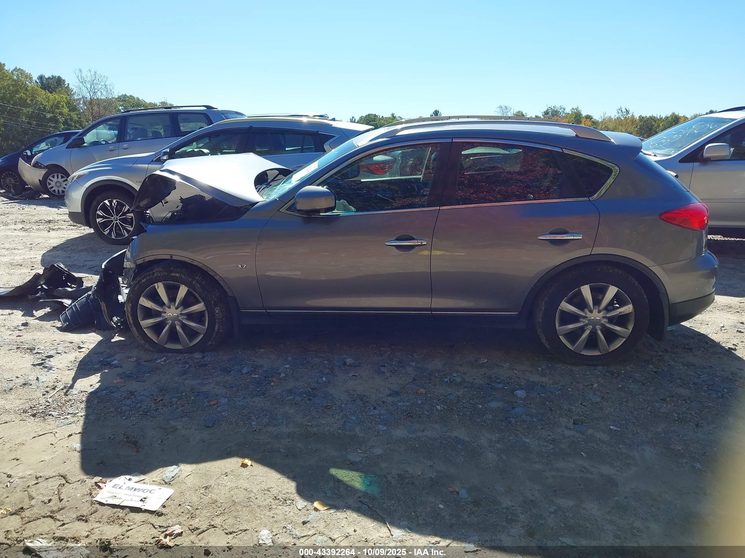 2015 Infiniti Qx50 Journey Gray vin: JN1BJ0HP9FM730677