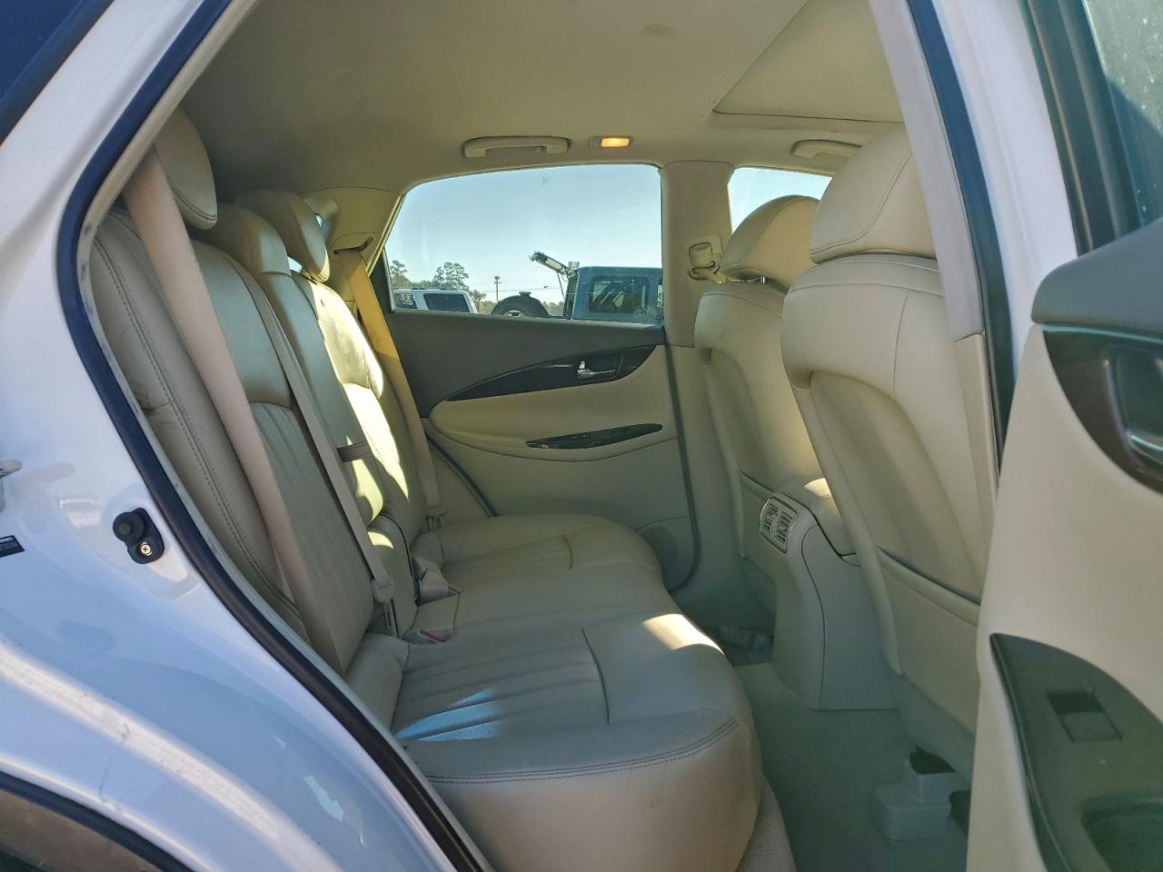 2015 Infiniti Qx50 White vin: JN1BJ0HPXFM730249