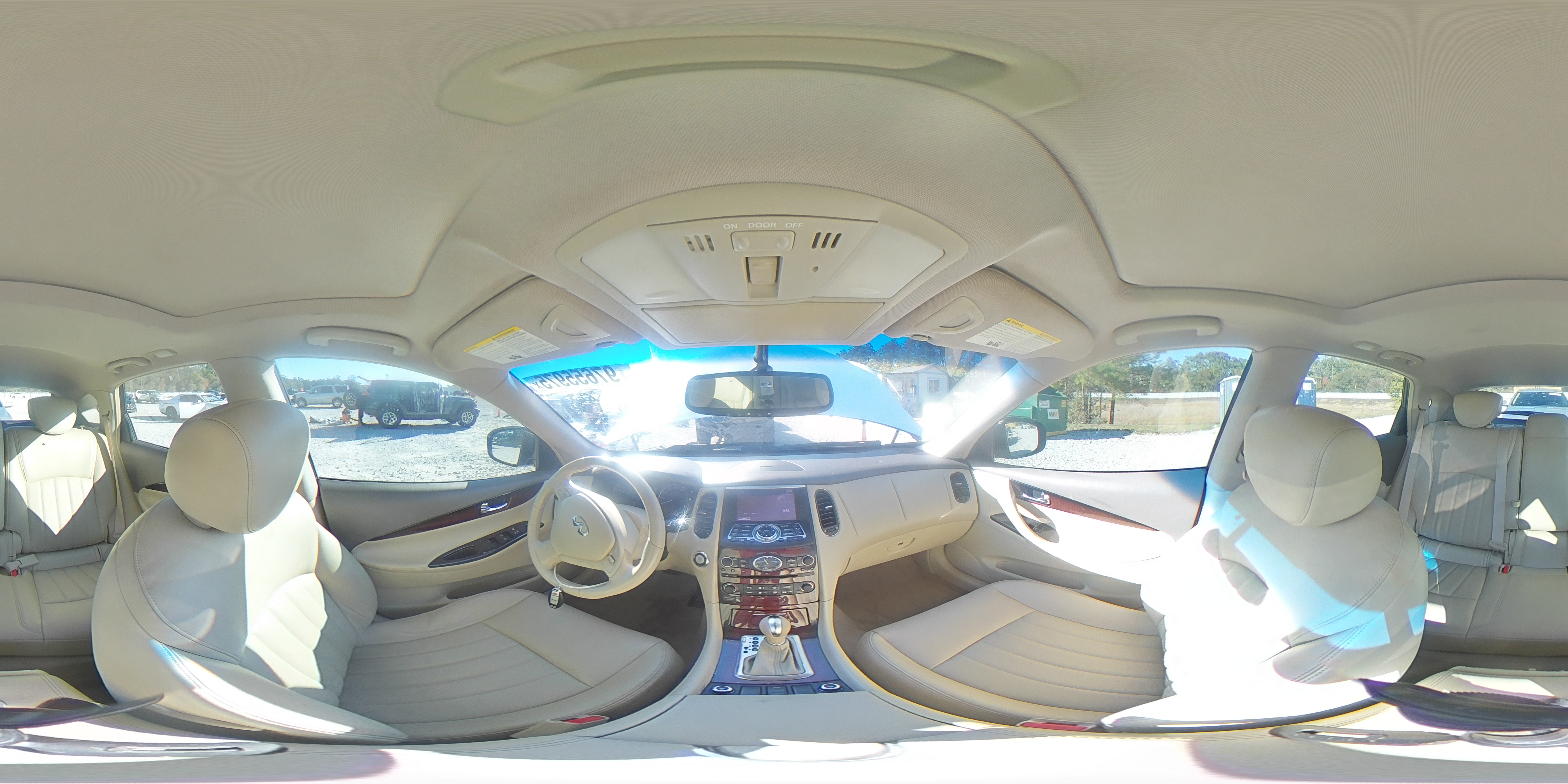 2015 Infiniti Qx50 White vin: JN1BJ0HPXFM730249