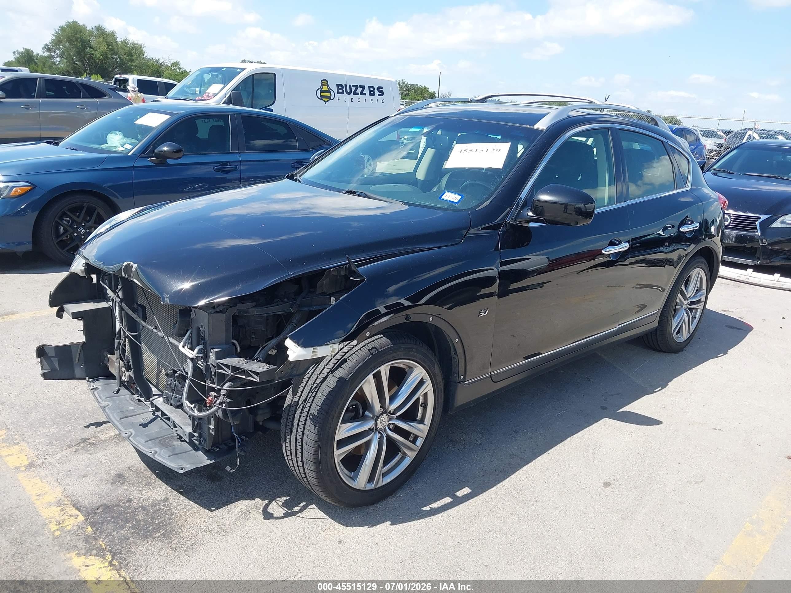 2015 Infiniti Qx50 Journey Black vin: JN1BJ0HR0FM772365