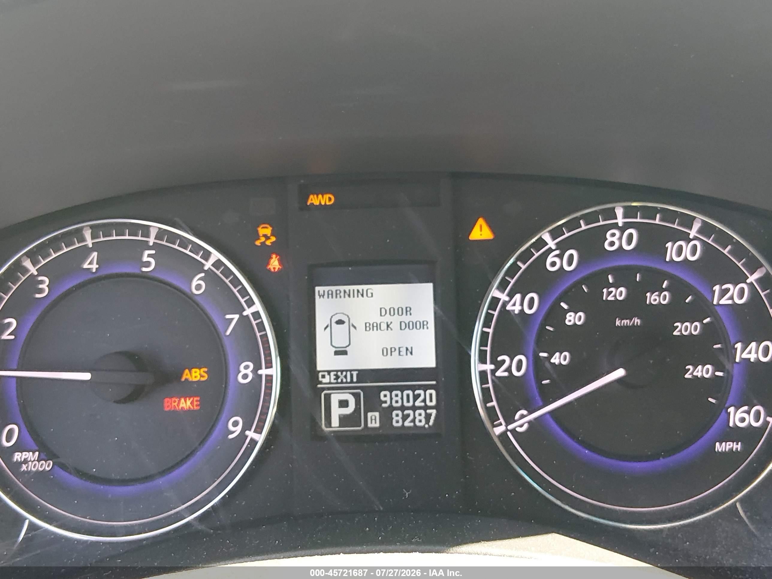 2013 Infiniti Ex37 Journey Black vin: JN1BJ0HR1DM480642