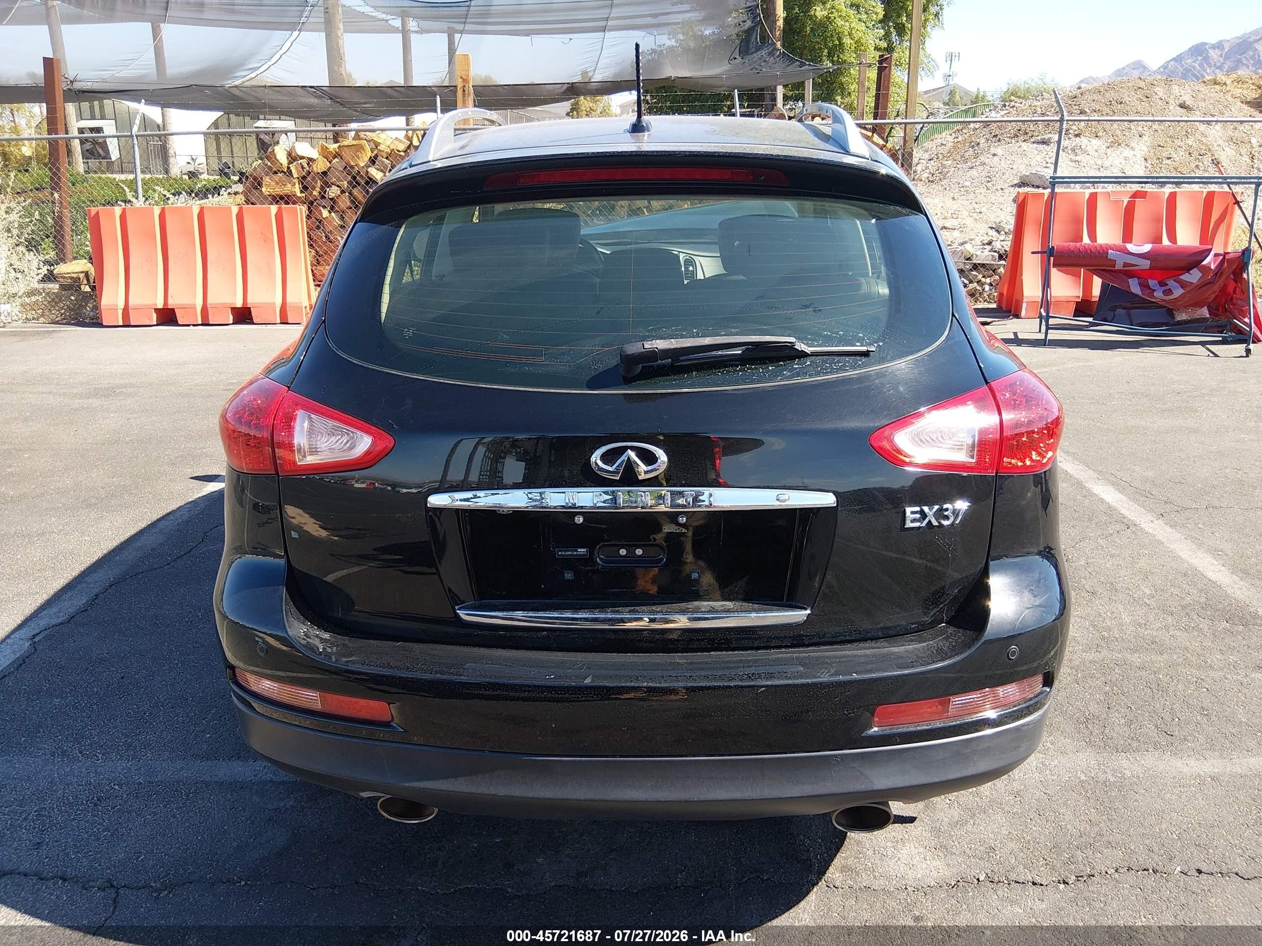 2013 Infiniti Ex37 Journey Black vin: JN1BJ0HR1DM480642