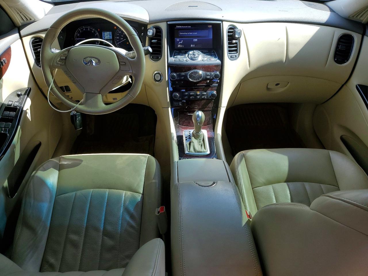 2013 Infiniti Ex37 Base White vin: JN1BJ0HR1DM481211