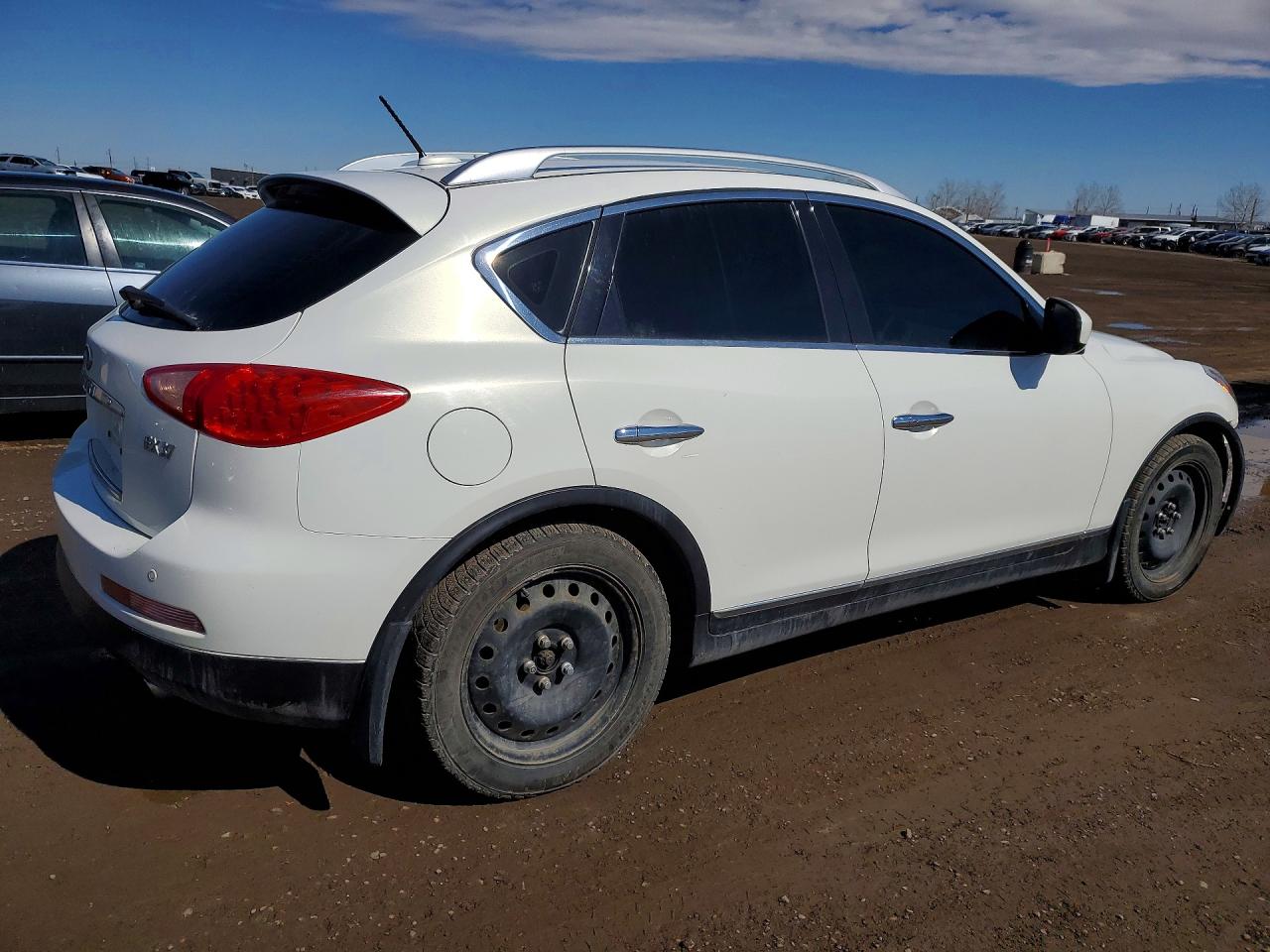 2013 Infiniti Ex37 Base White vin: JN1BJ0HR1DM481211