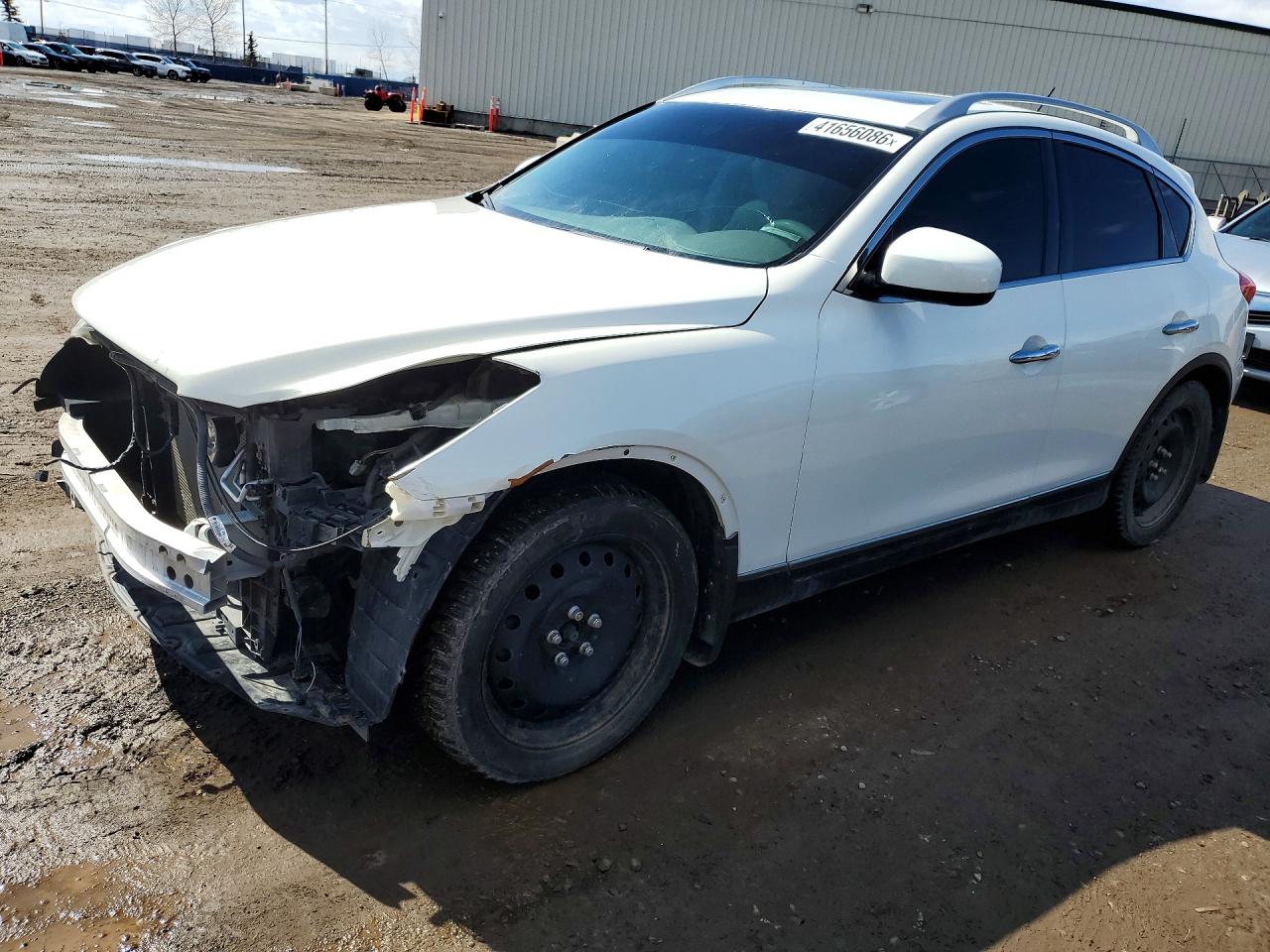 2013 Infiniti Ex37 Base White vin: JN1BJ0HR1DM481211