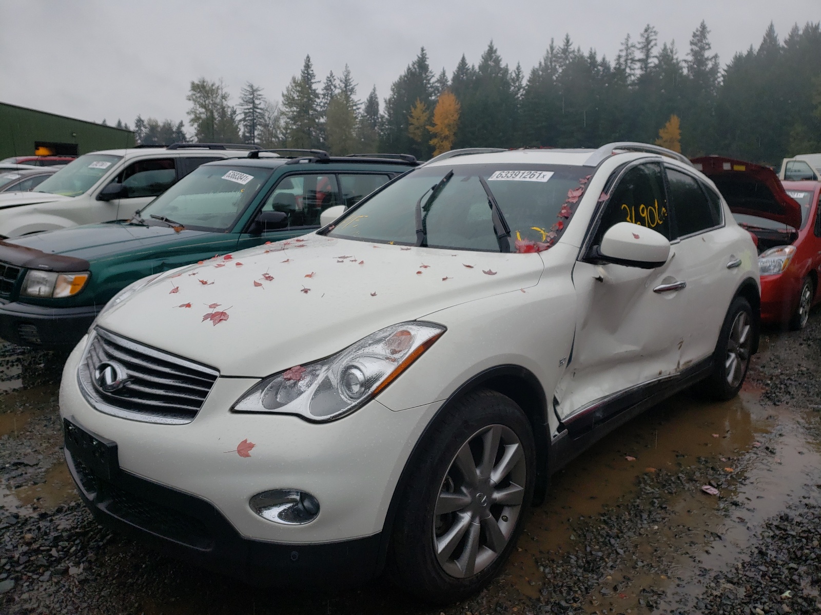 2015 Infiniti Qx50  White vin: JN1BJ0HR2FM772092