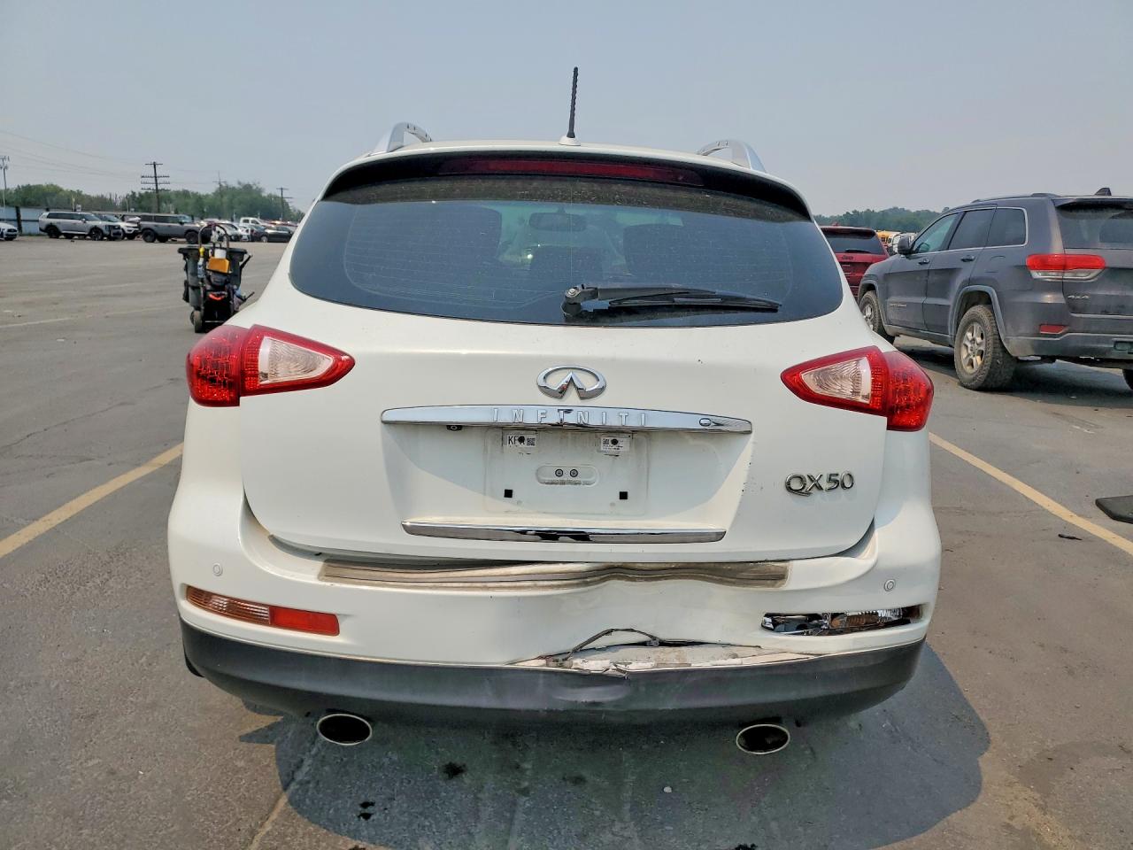 2015 Infiniti Qx50 Journey White vin: JN1BJ0HR2FM772092