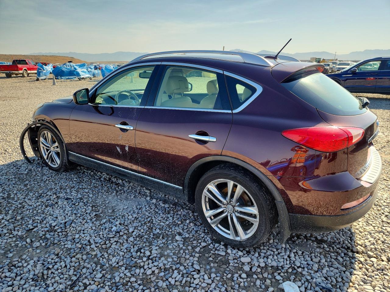 2013 Infiniti Ex37 Base Темно-бордовый vin: JN1BJ0HR3DM480254
