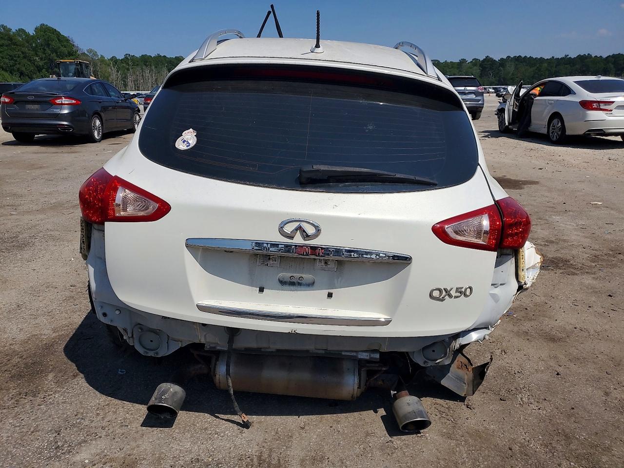 2015 Infiniti Qx50 Journey White vin: JN1BJ0HR4FM771574