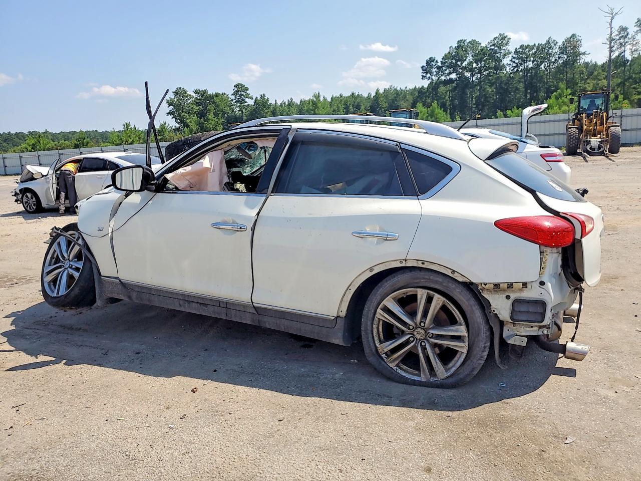 2015 Infiniti Qx50 Journey White vin: JN1BJ0HR4FM771574