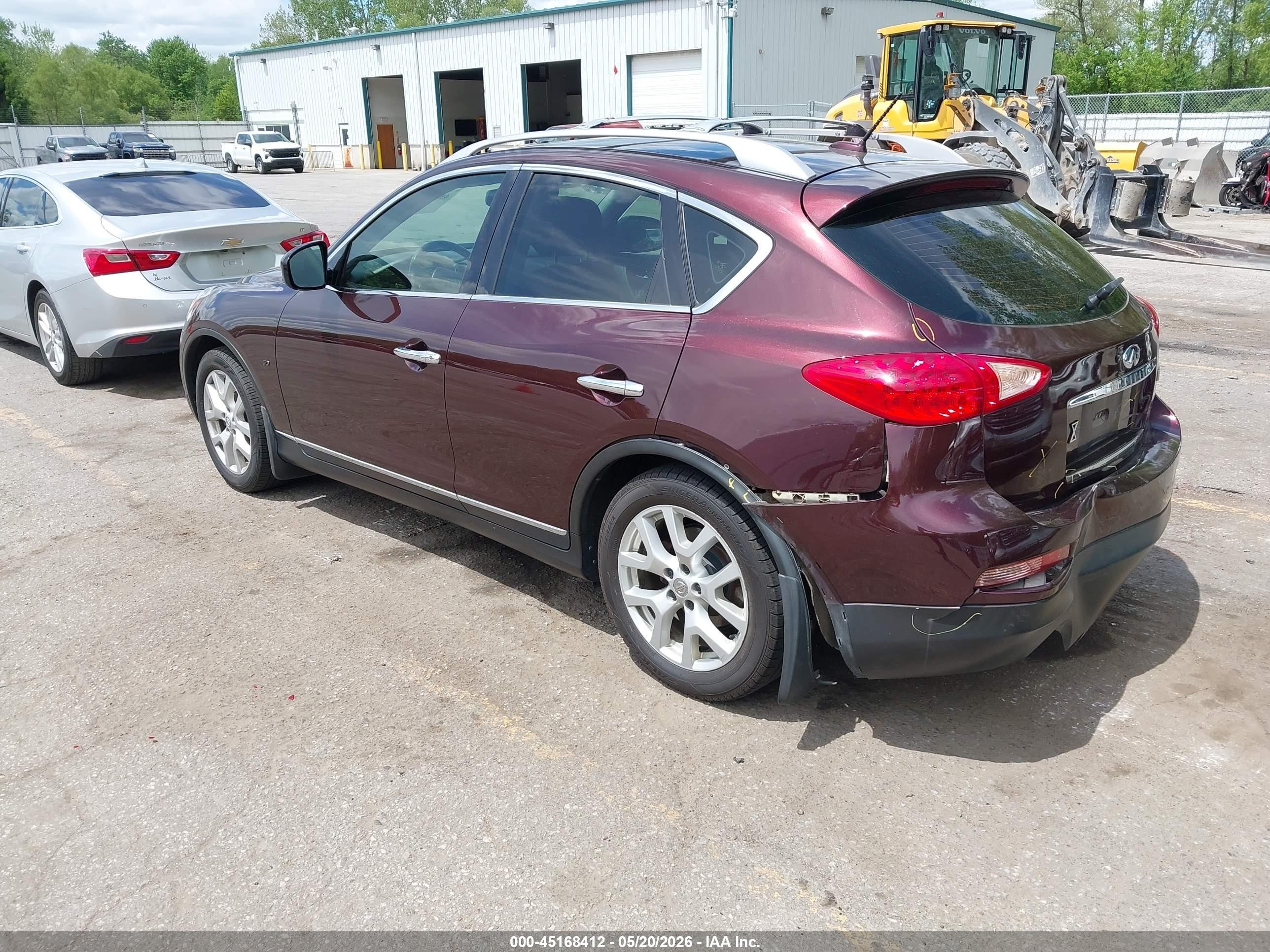 2013 Infiniti Ex37 Journey Maroon vin: JN1BJ0HR5DM481471