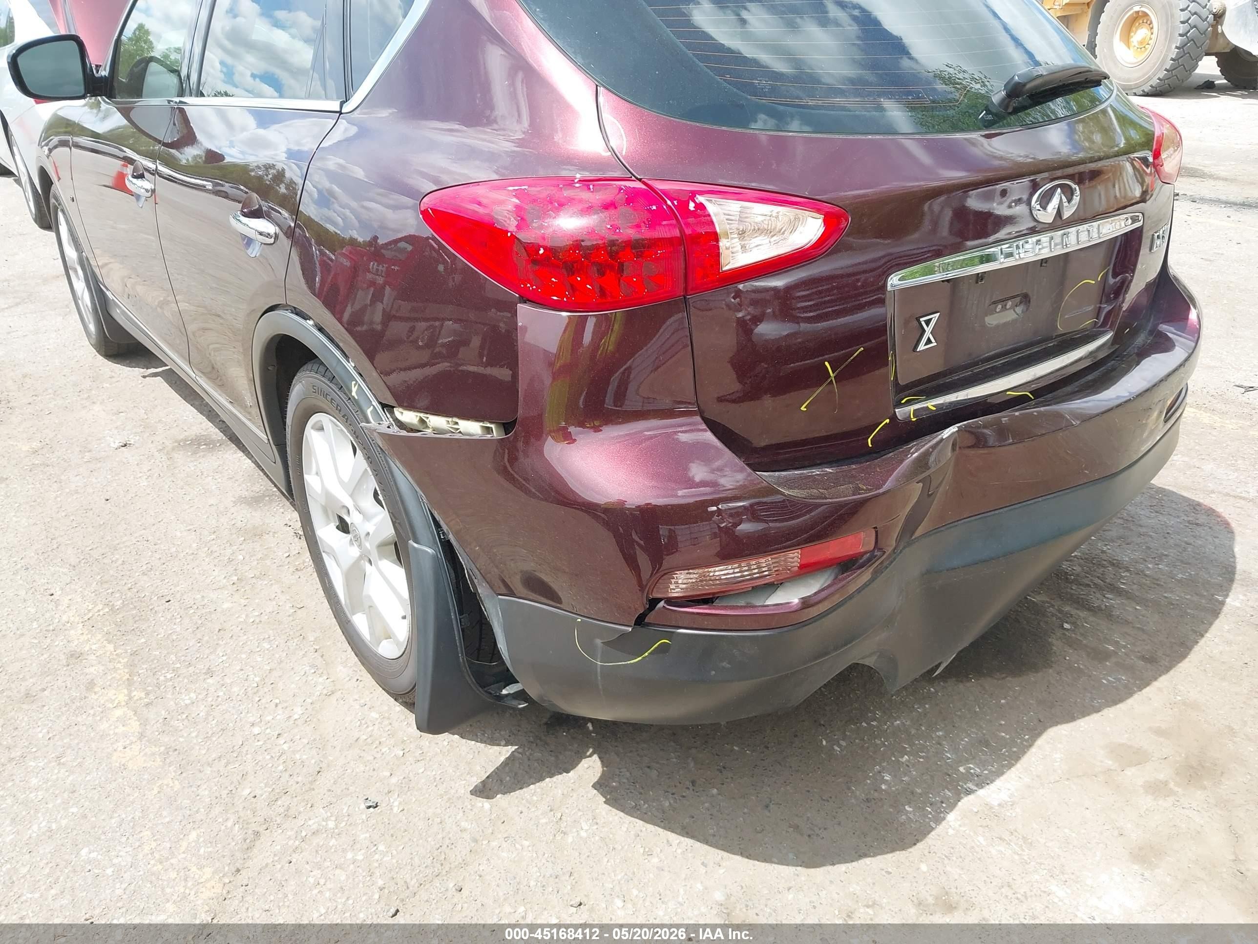 2013 Infiniti Ex37 Journey Maroon vin: JN1BJ0HR5DM481471
