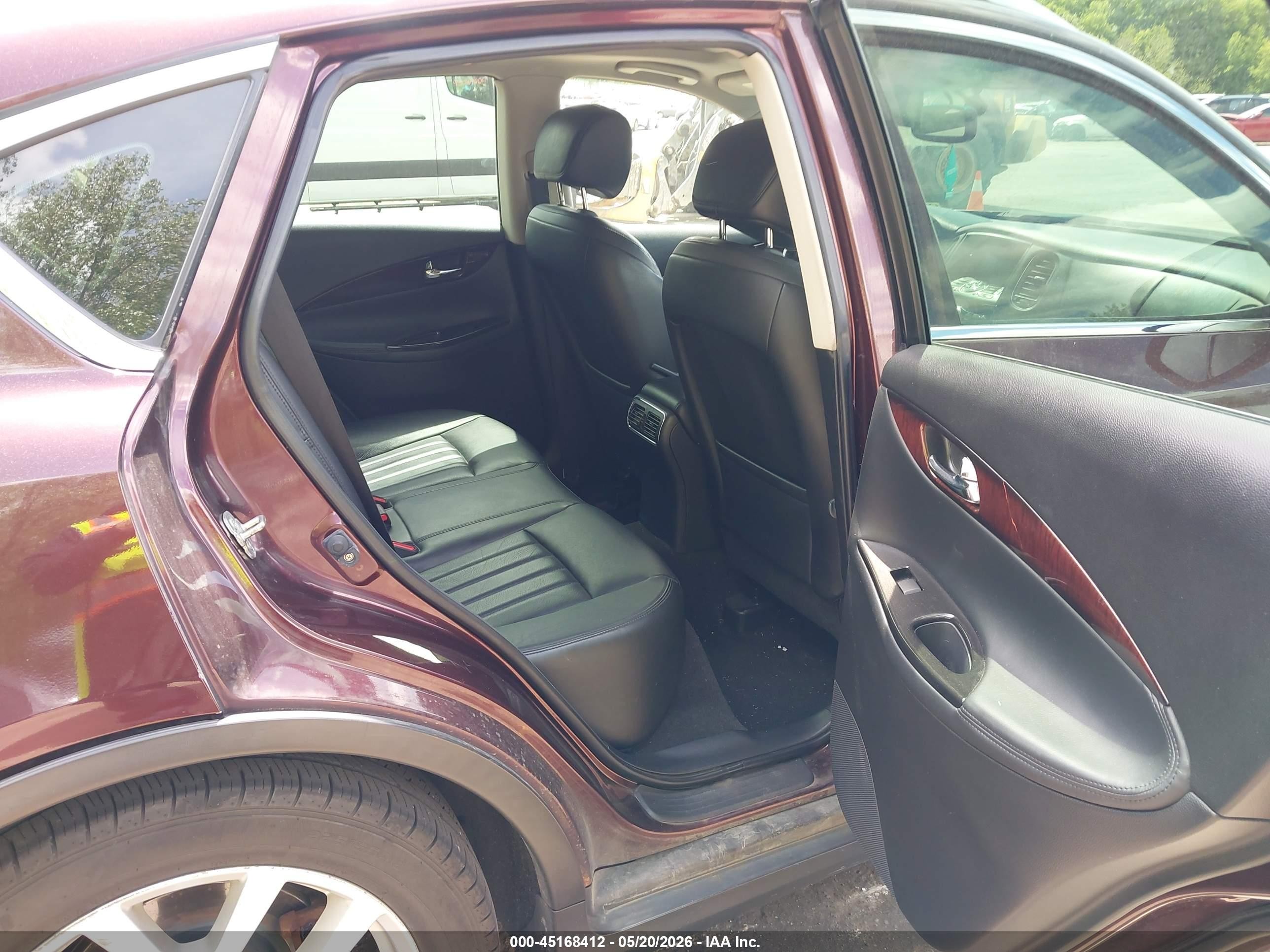 2013 Infiniti Ex37 Journey Maroon vin: JN1BJ0HR5DM481471