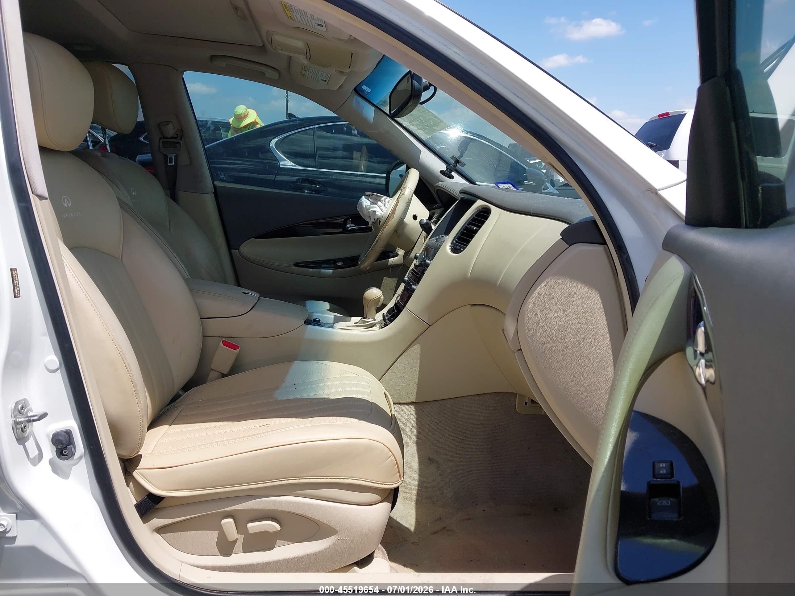 2014 Infiniti Qx50 Journey White vin: JN1BJ0HR5EM190177
