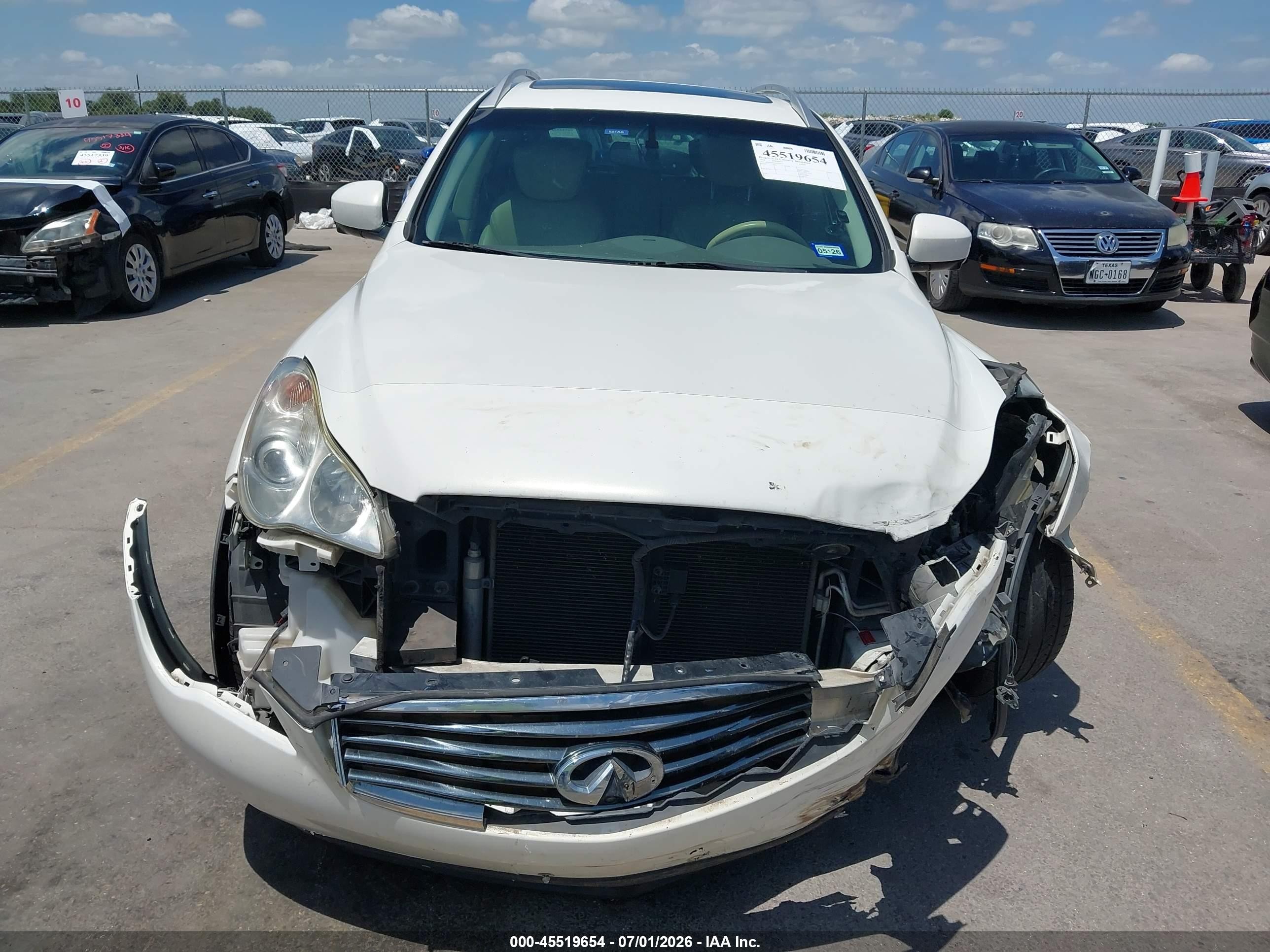 2014 Infiniti Qx50 Journey White vin: JN1BJ0HR5EM190177