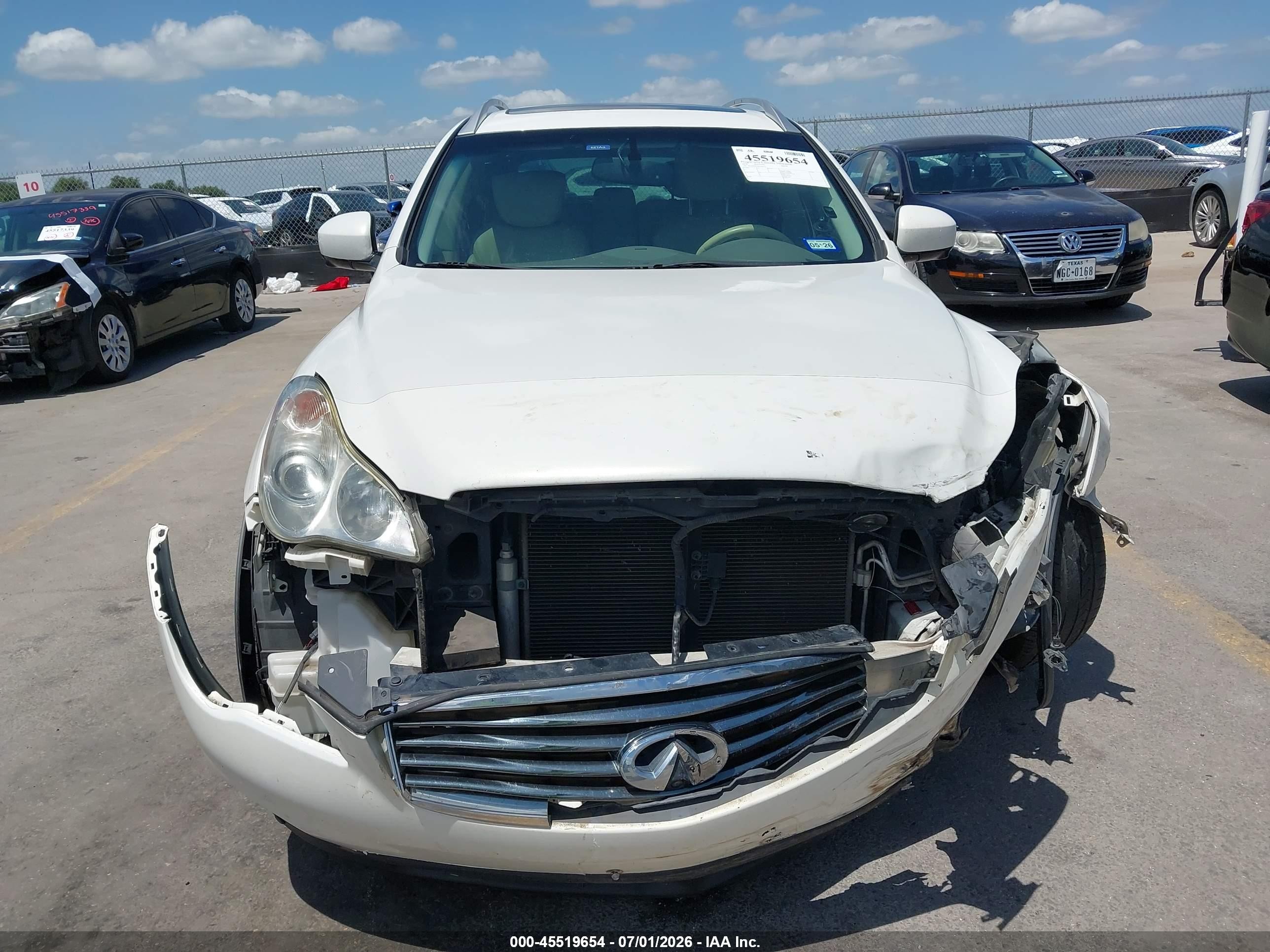 2014 Infiniti Qx50 Journey White vin: JN1BJ0HR5EM190177