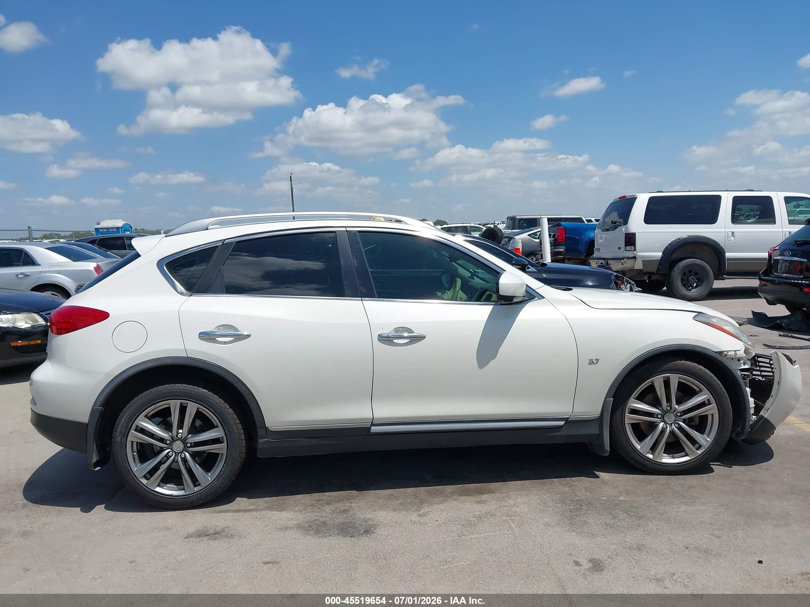 2014 Infiniti Qx50 Journey White vin: JN1BJ0HR5EM190177
