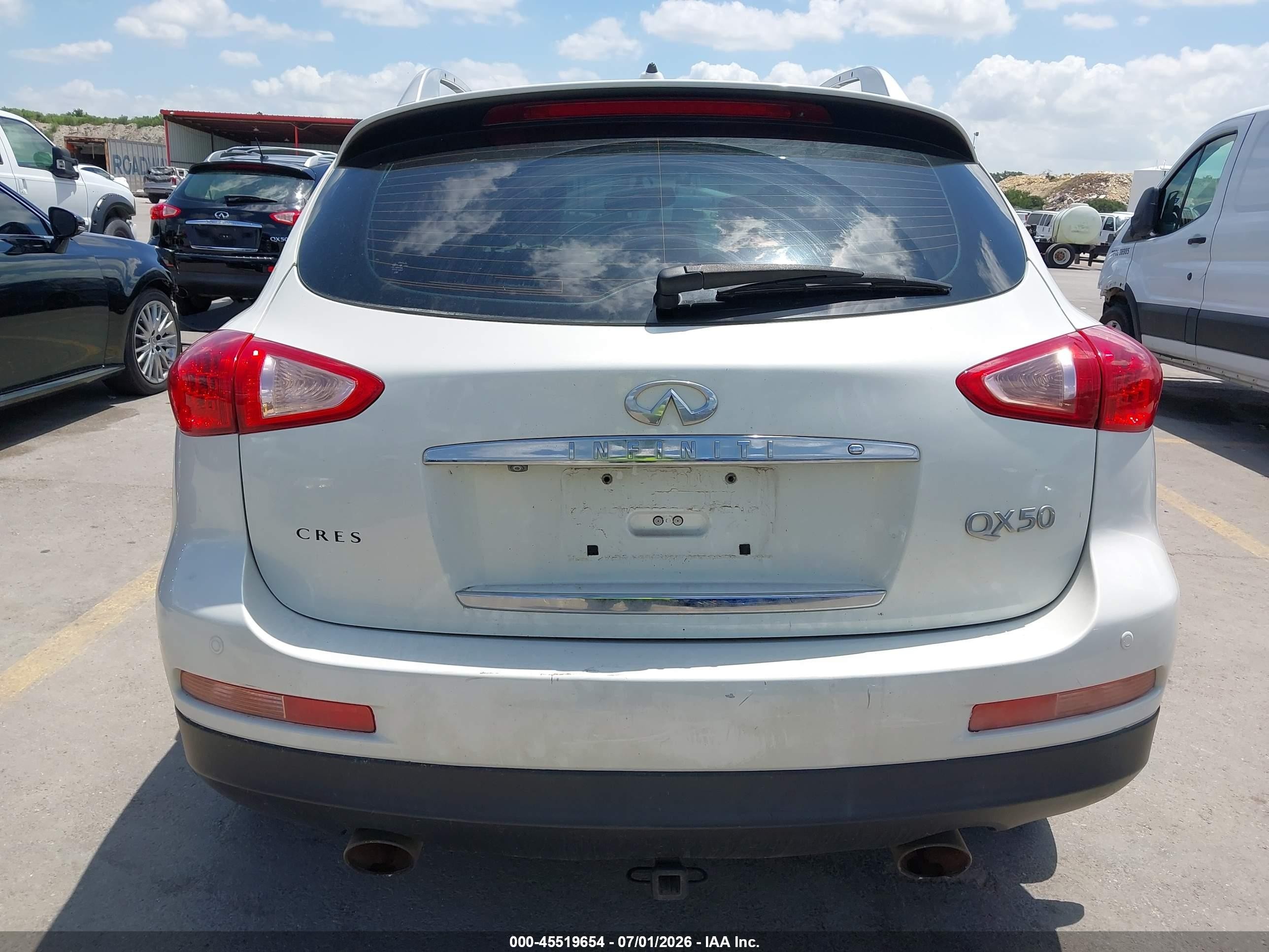 2014 Infiniti Qx50 Journey White vin: JN1BJ0HR5EM190177