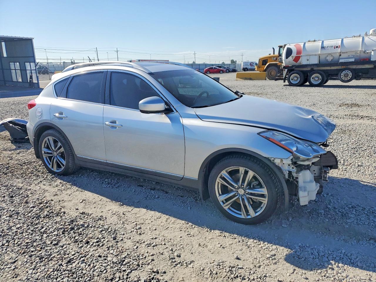2013 Infiniti Ex37 Base Silver vin: JN1BJ0HR6DM480703
