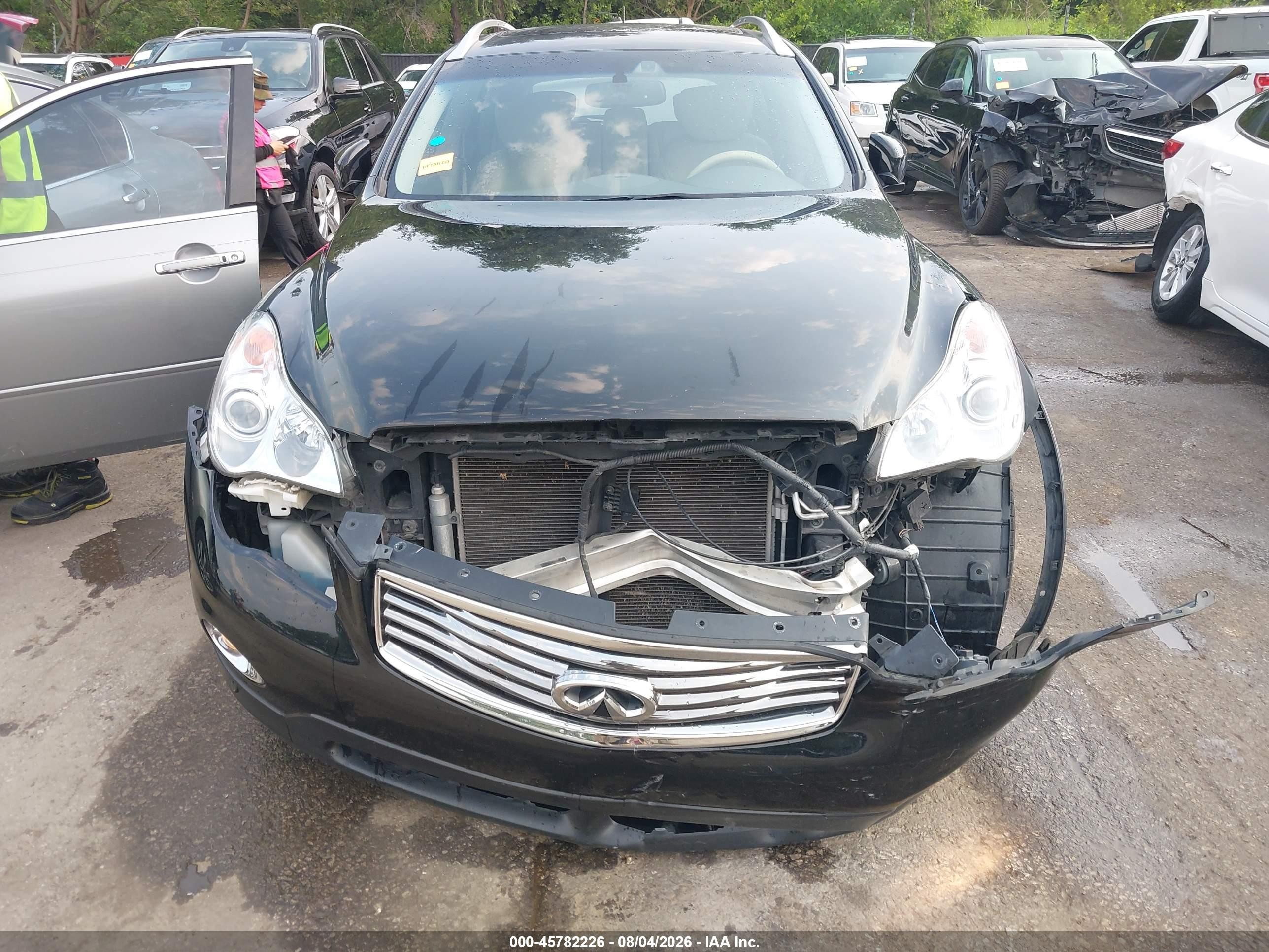 2013 Infiniti Ex37 Journey Черный vin: JN1BJ0HR6DM481916
