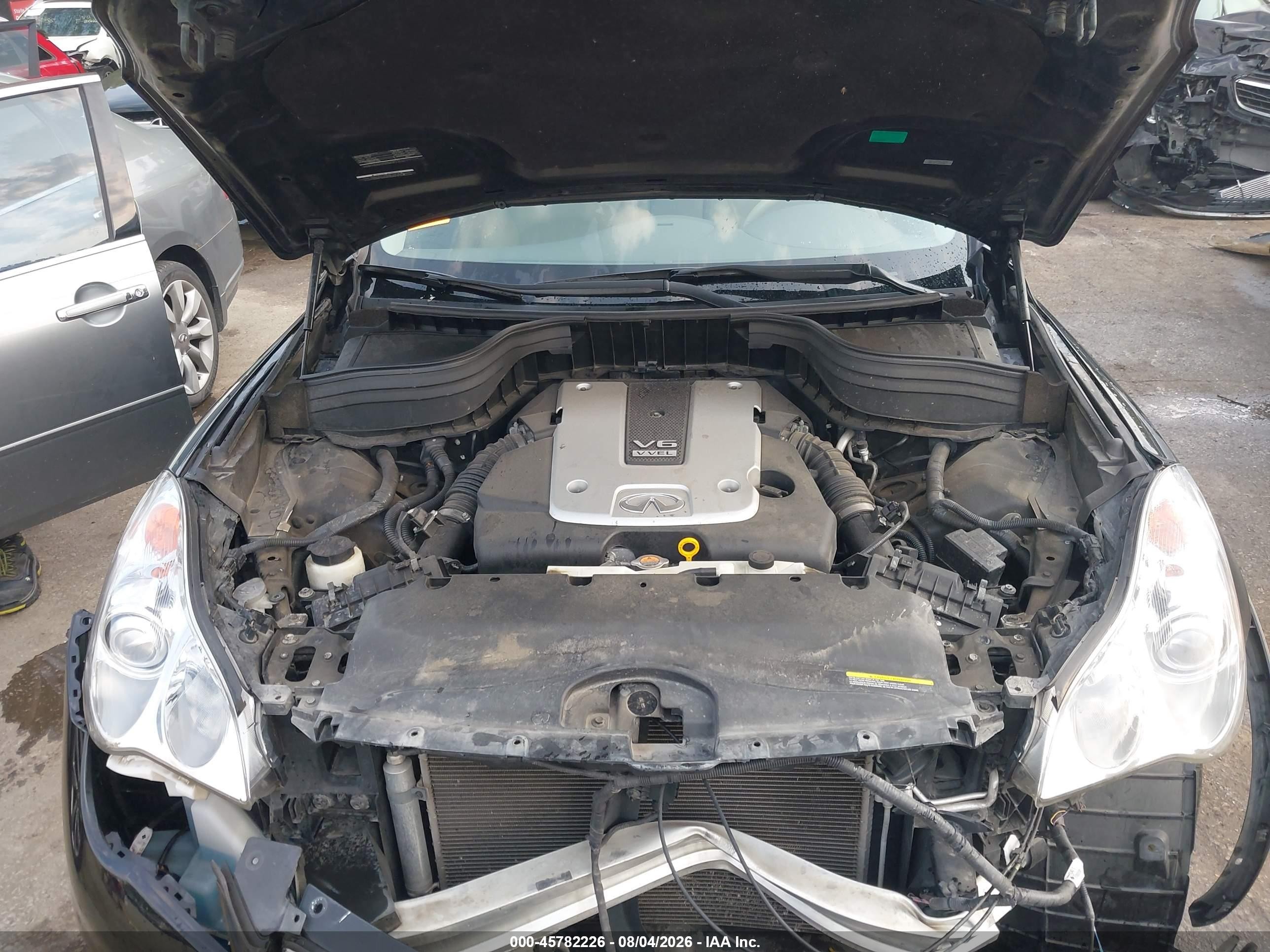 2013 Infiniti Ex37 Journey Черный vin: JN1BJ0HR6DM481916