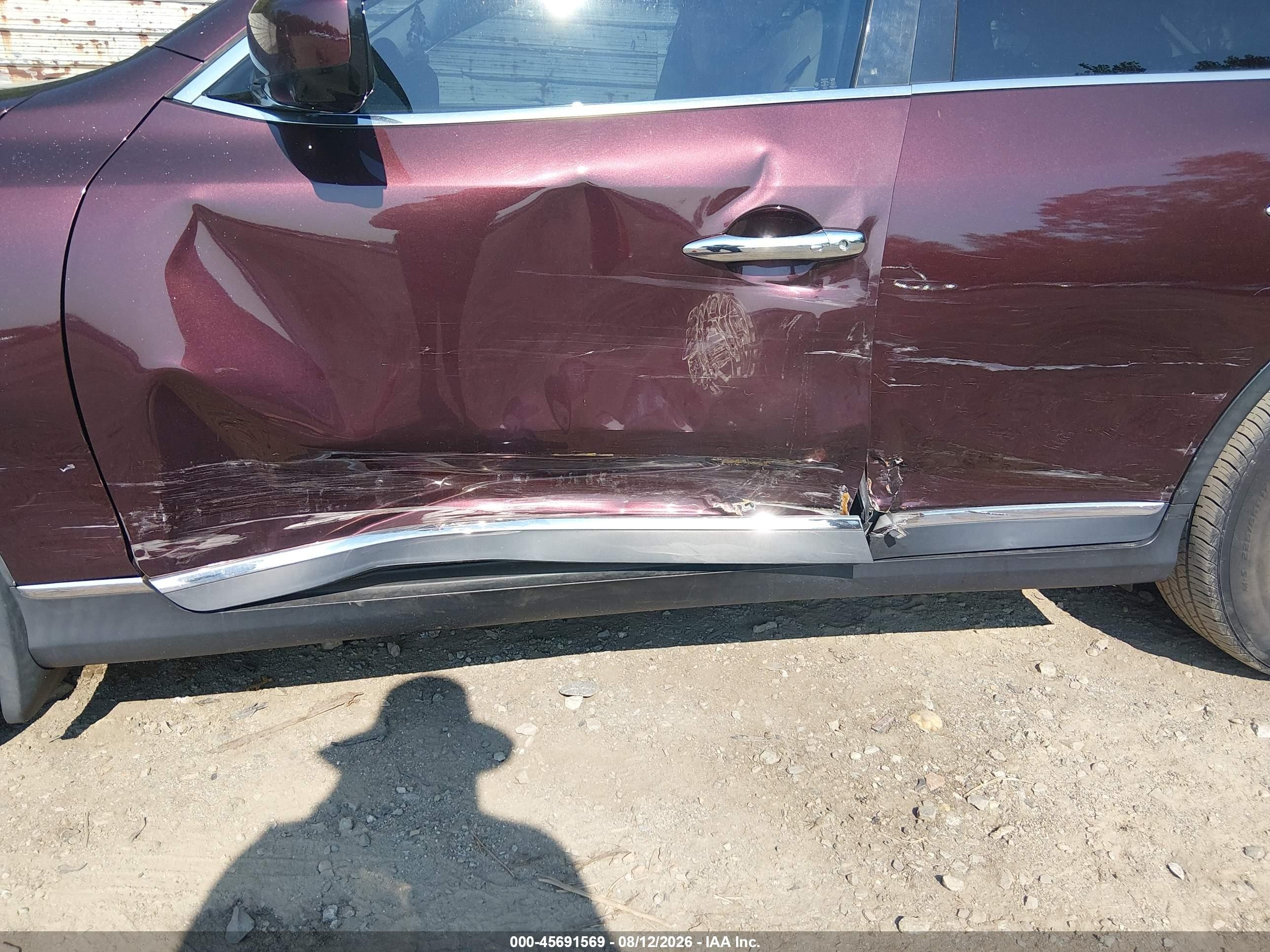 2013 Infiniti Ex37 Journey Burgundy vin: JN1BJ0HR7DM480306