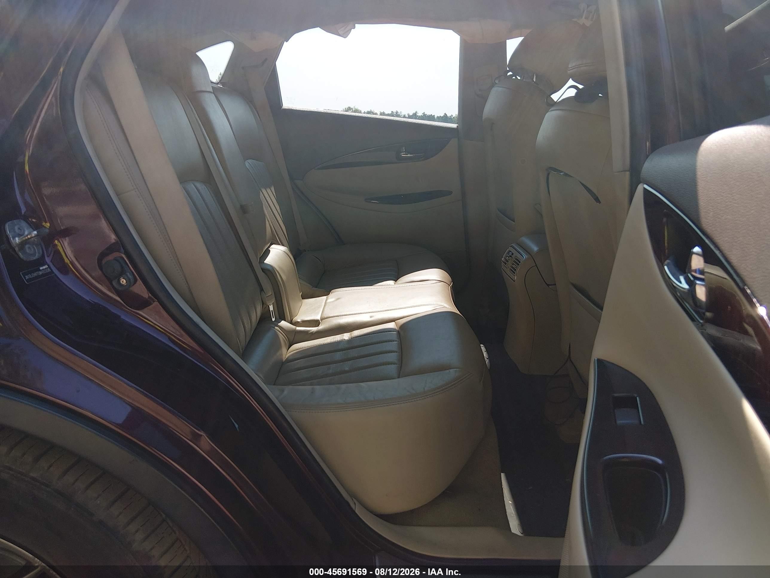 2013 Infiniti Ex37 Journey Burgundy vin: JN1BJ0HR7DM480306