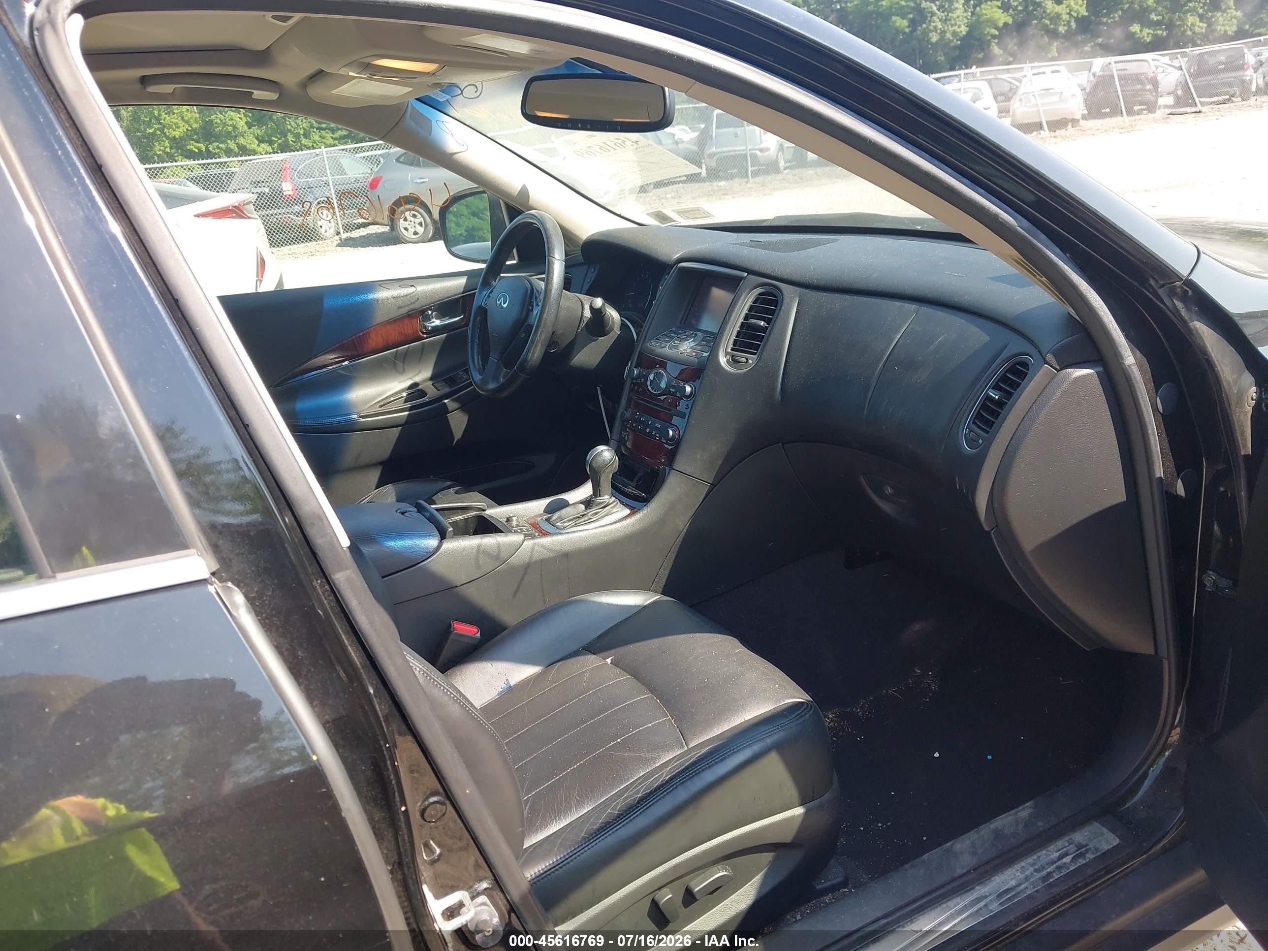 2013 Infiniti Ex37 Journey Черный vin: JN1BJ0HR7DM482167