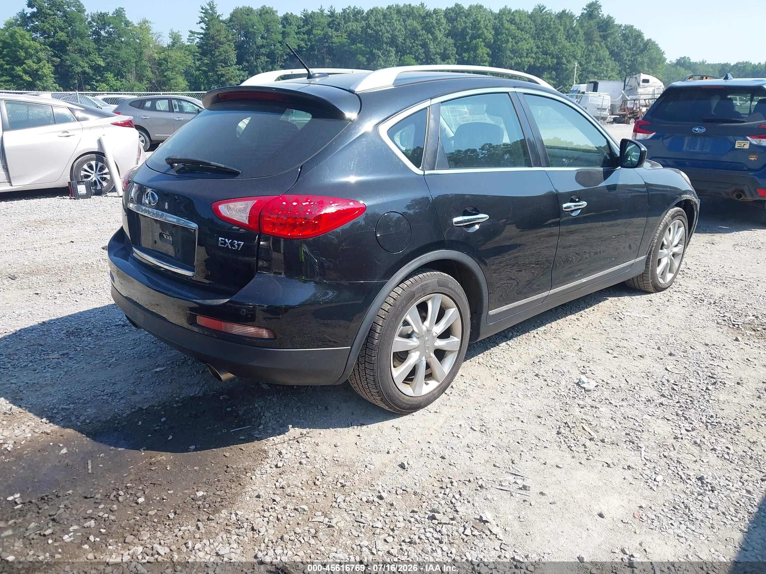 2013 Infiniti Ex37 Journey Черный vin: JN1BJ0HR7DM482167