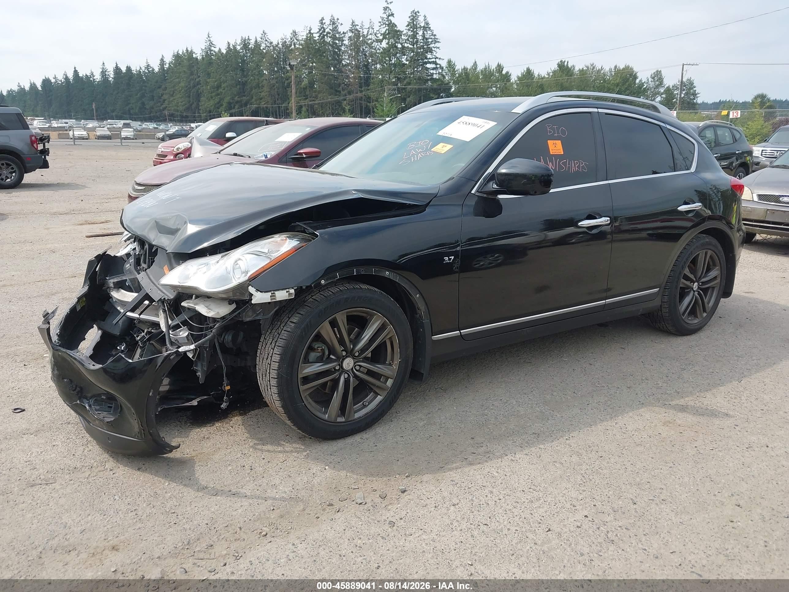 2015 Infiniti Qx50 Journey Black vin: JN1BJ0HR7FM772086