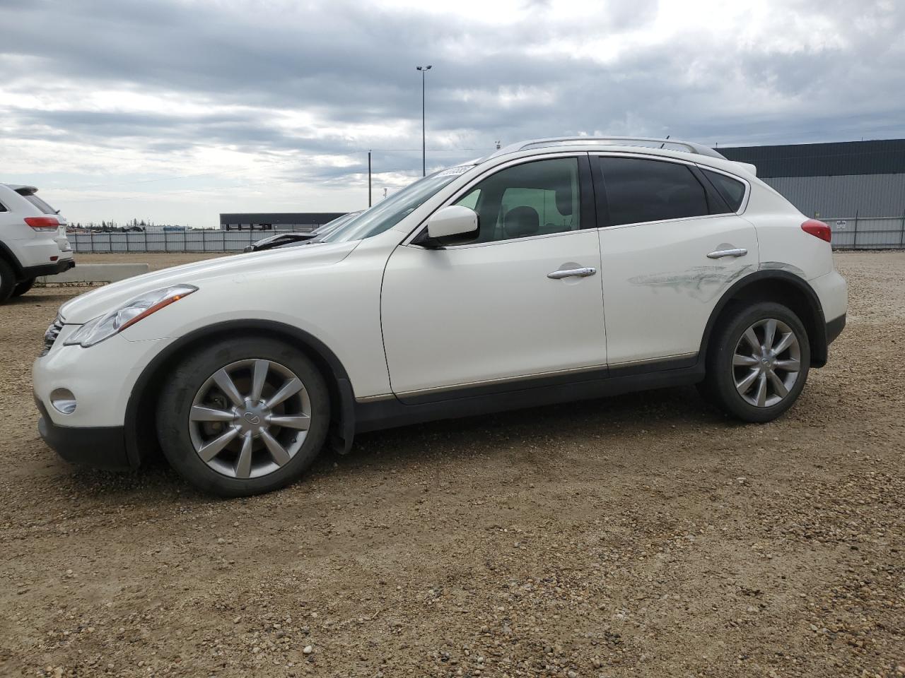 2015 Infiniti Qx50 White vin: JN1BJ0HR7FM772489