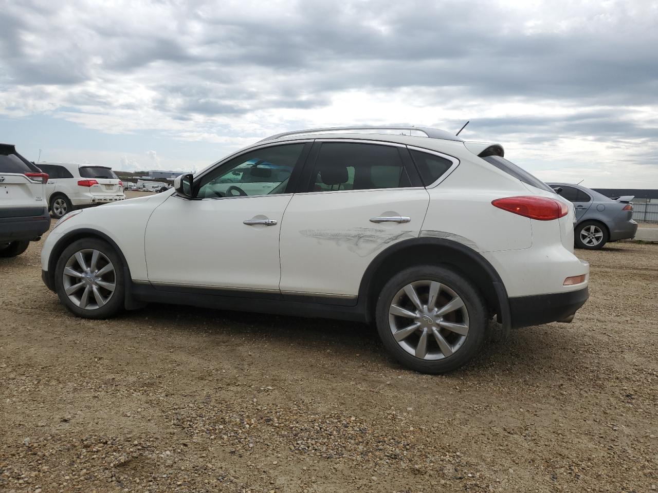 2015 Infiniti Qx50 White vin: JN1BJ0HR7FM772489