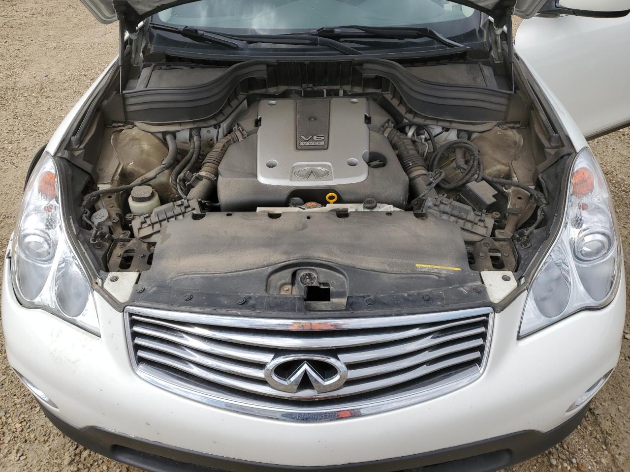2015 Infiniti Qx50 White vin: JN1BJ0HR7FM772489