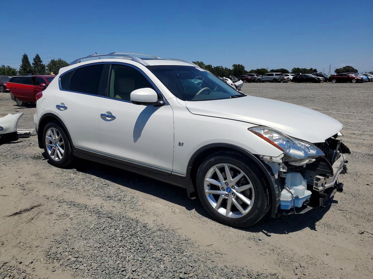 2015 Infiniti Qx50 Journey White vin: JN1BJ0HRXFM773894