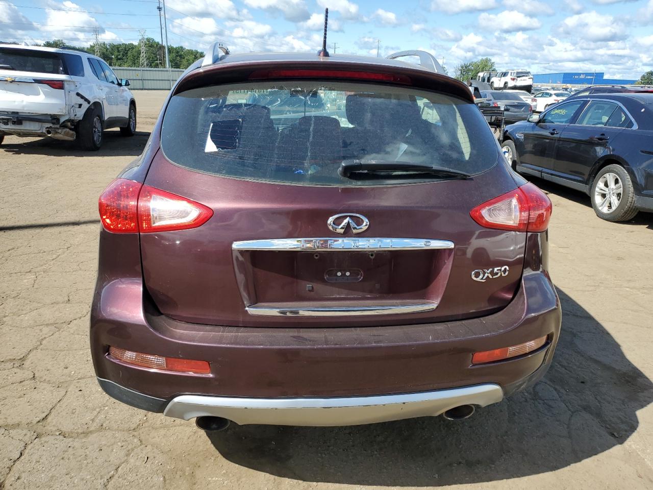 2017 Infiniti Qx50 Темно-бордовый vin: JN1BJ0RR0HM400350