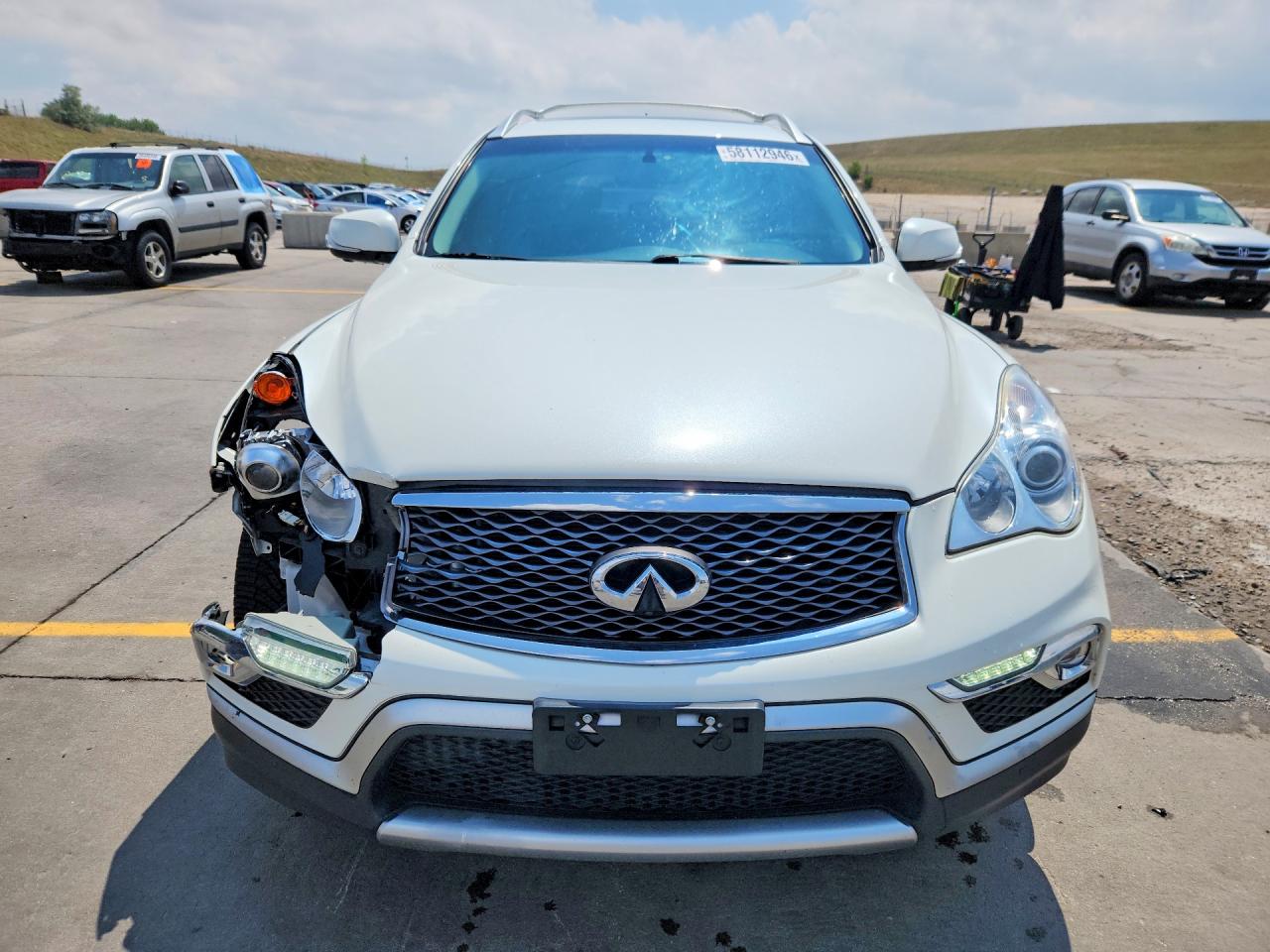 2017 Infiniti Qx50 Base White vin: JN1BJ0RR6HM413104