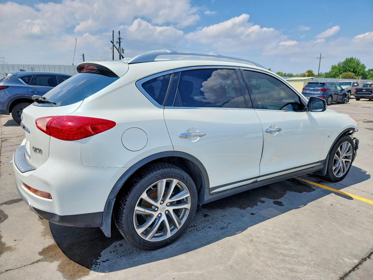 2017 Infiniti Qx50 Base White vin: JN1BJ0RR6HM413104