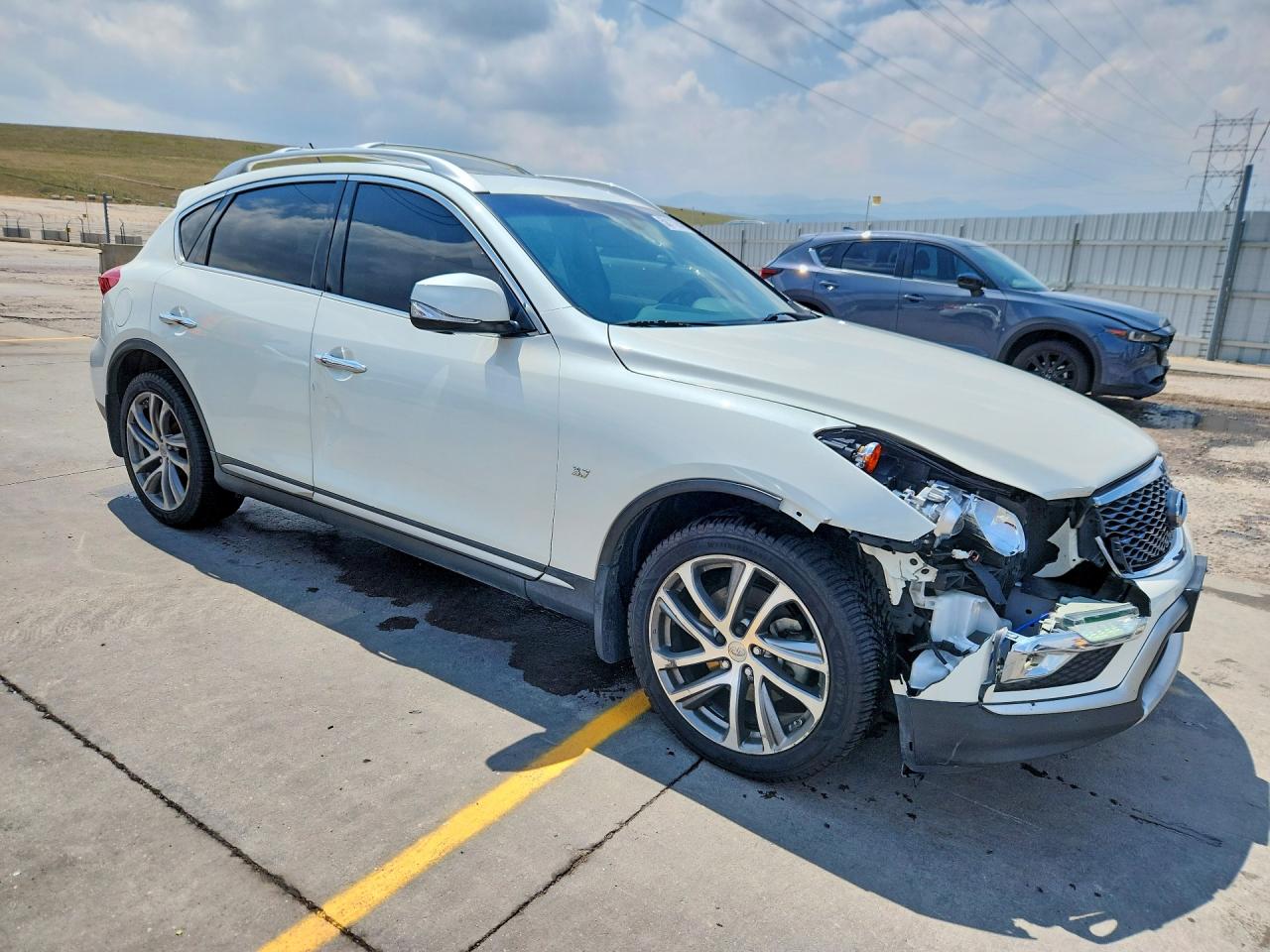 2017 Infiniti Qx50 Base White vin: JN1BJ0RR6HM413104