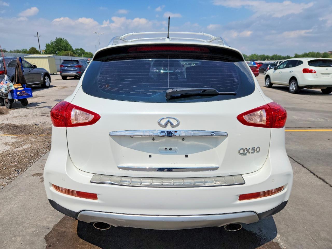 2017 Infiniti Qx50 Base White vin: JN1BJ0RR6HM413104