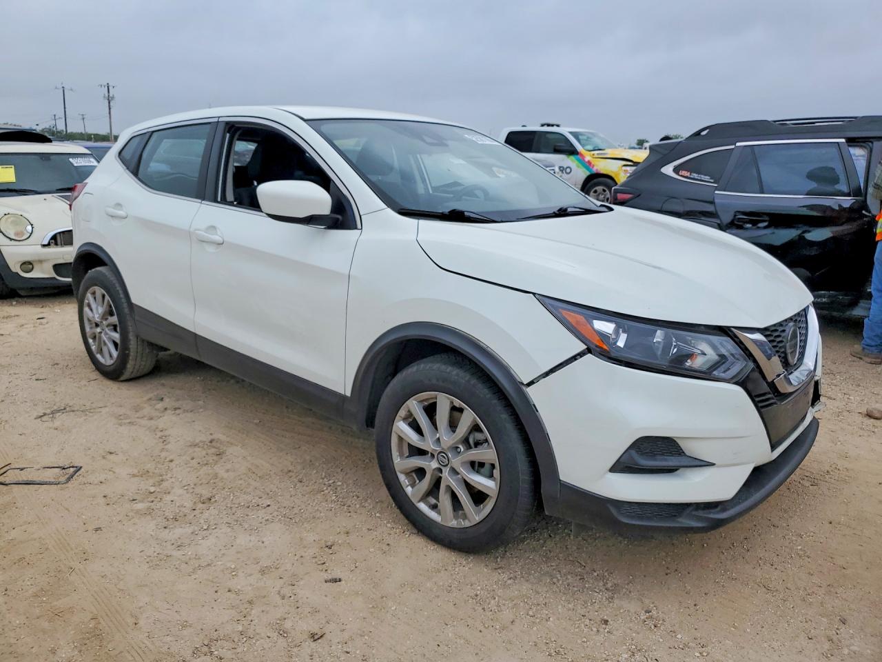 2021 Nissan Rogue Sport S White vin: JN1BJ1AV6MW306034