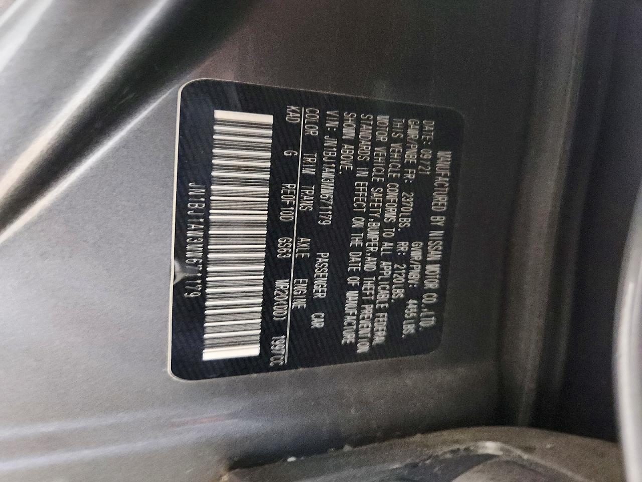 2021 Nissan Rogue Sport S Gray vin: JN1BJ1AW3MW671179