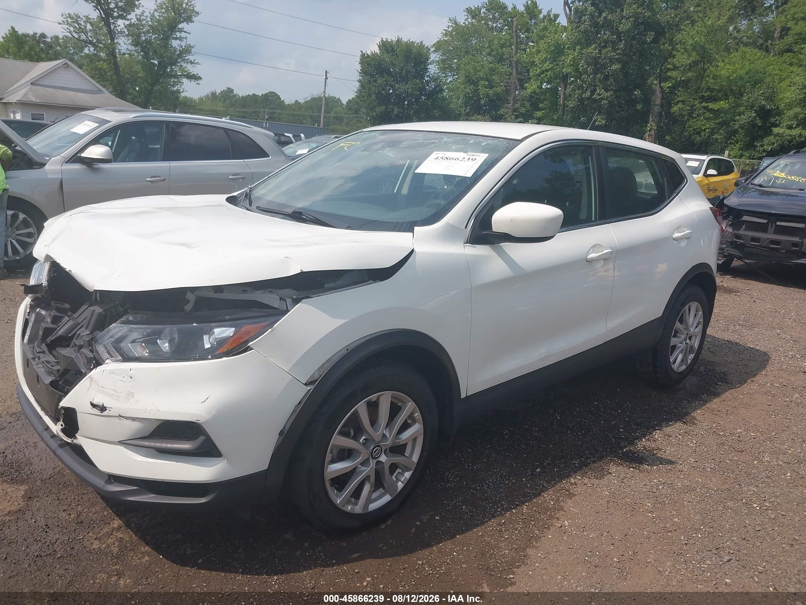 2022 Nissan Rogue Sport S Awd Xtronic Cvt White vin: JN1BJ1AW3NW478533