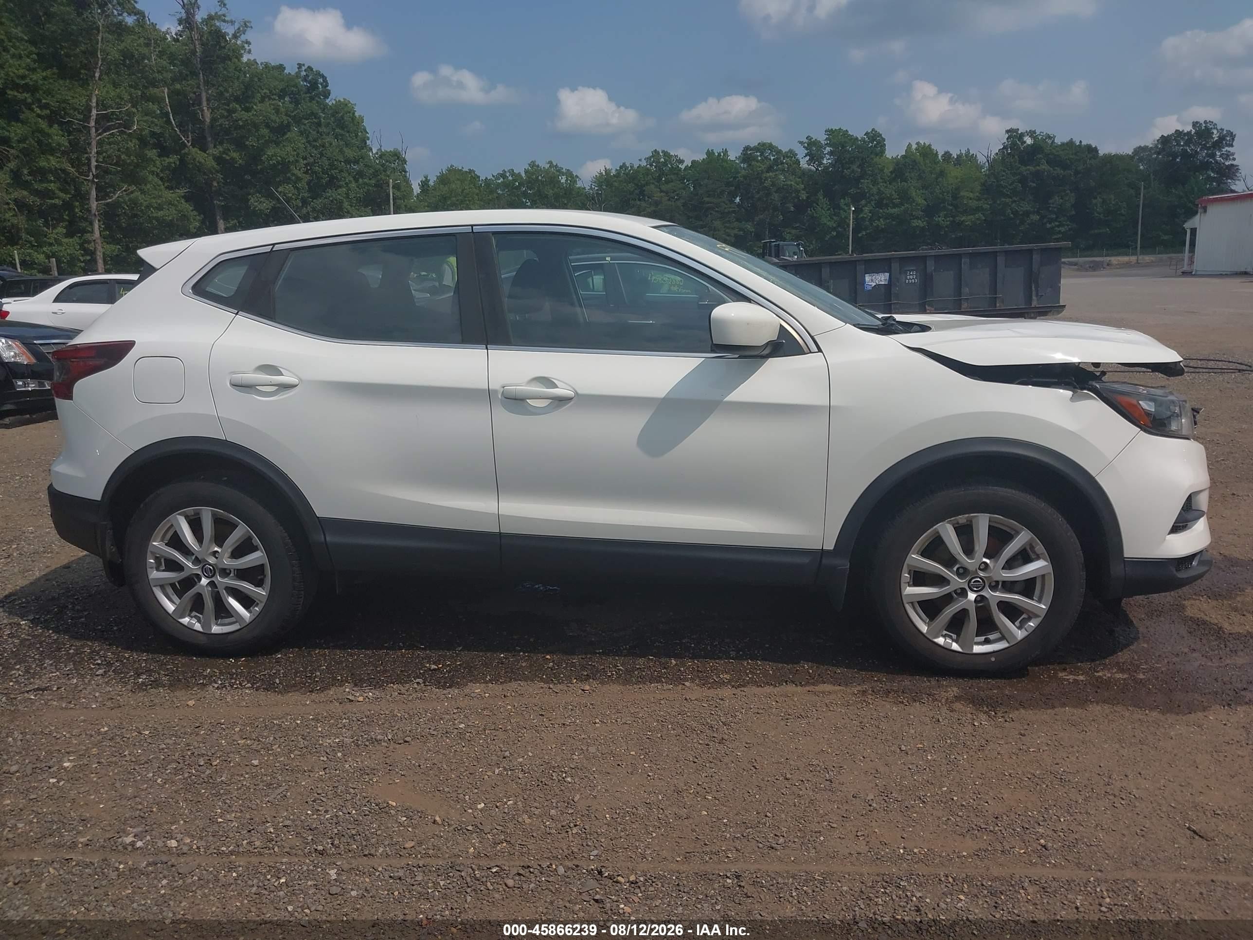 2022 Nissan Rogue Sport S Awd Xtronic Cvt White vin: JN1BJ1AW3NW478533